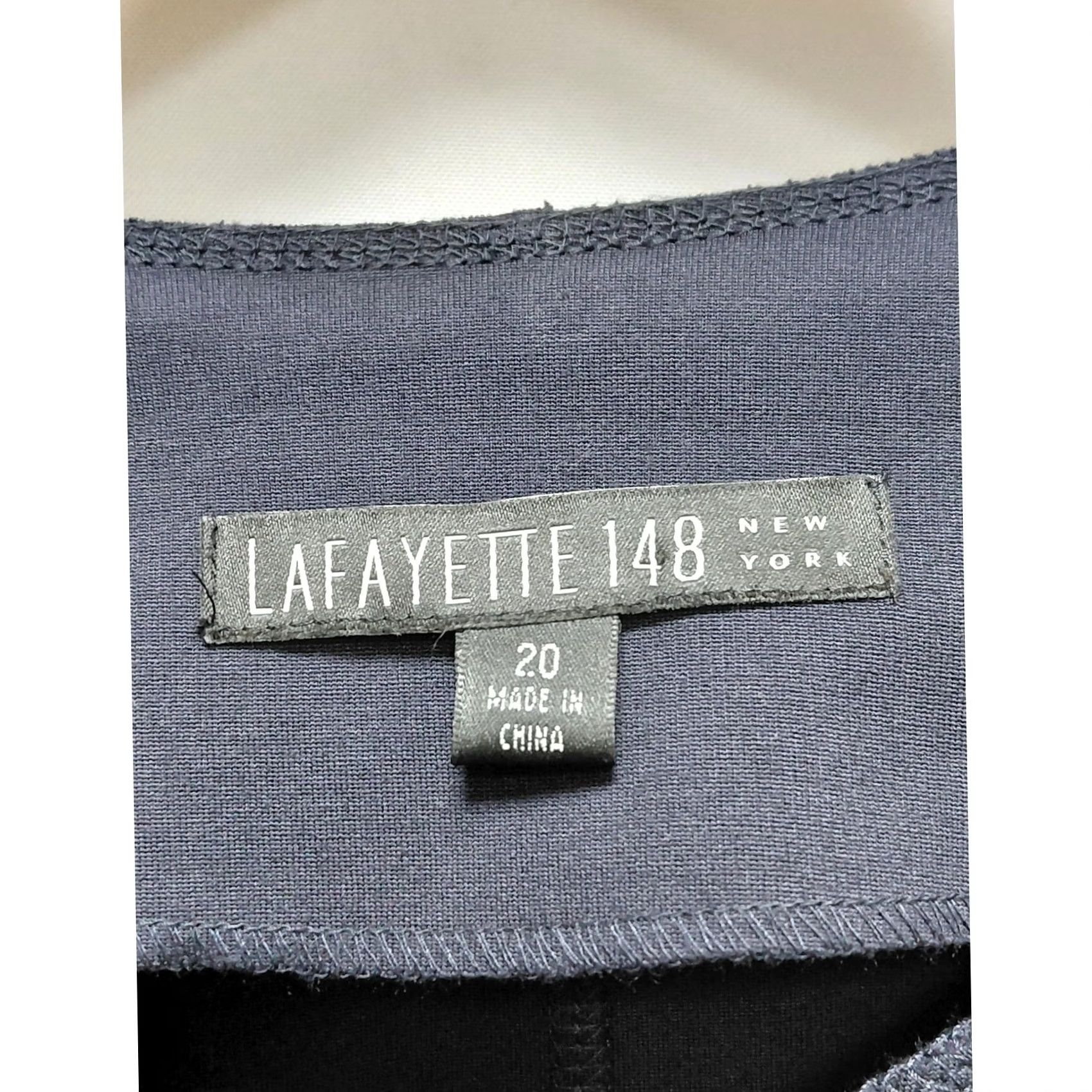 Vintage LAFAYETTE 148 Navy Jacket Solid Long Sleeve Size 20 Womens Regular 20 Black Fur Trim Jacket Size 3XL / US 20-22 - 4 Thumbnail