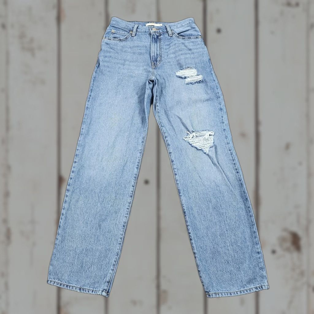 Levi's Levi's 94 Baggy Jeans Women 24 High Rise 100% Cotton Distressed Denim 25x31 Baggy Jeans 90s Levi's Women High Rise Distressed Denim 100% Cotton 25x31 Size 42" / US 20 - 1 Thumbnail