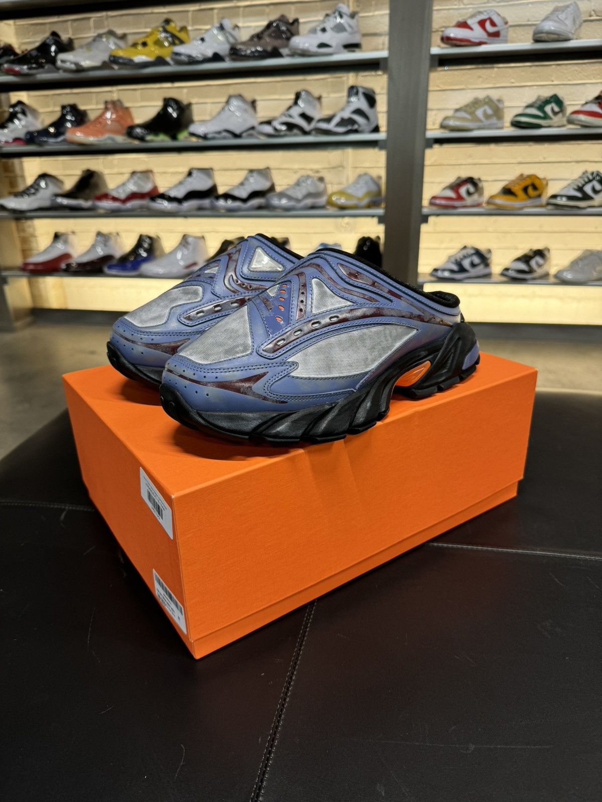 Heron Preston Heron Preston Block Stepper Mule Blue White 