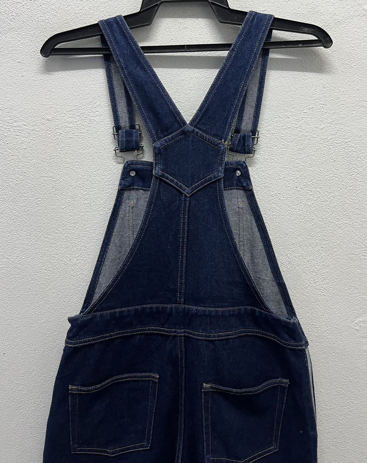 Asos × Vintage ASOS Denim Overalls - Dark Wash - UK 8 / US 4 / EU 36 Size US 30 / EU 46 - 4 Thumbnail