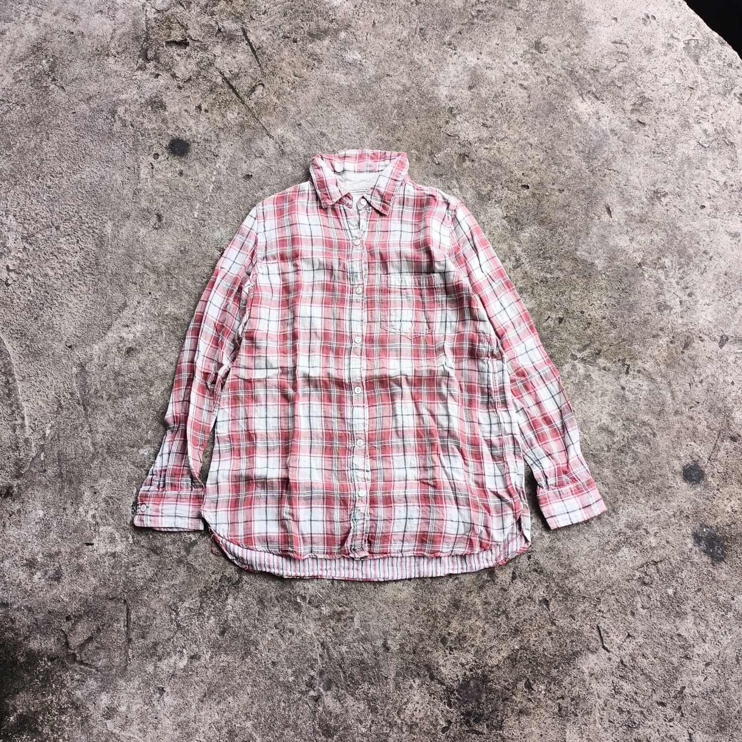 If Six Was Nine × Japanese Brand × Le Grande Bleu (L.G.B.) 00s GOA plaid L/s shirt Size US S / EU 44-46 / 1 - 1 Thumbnail