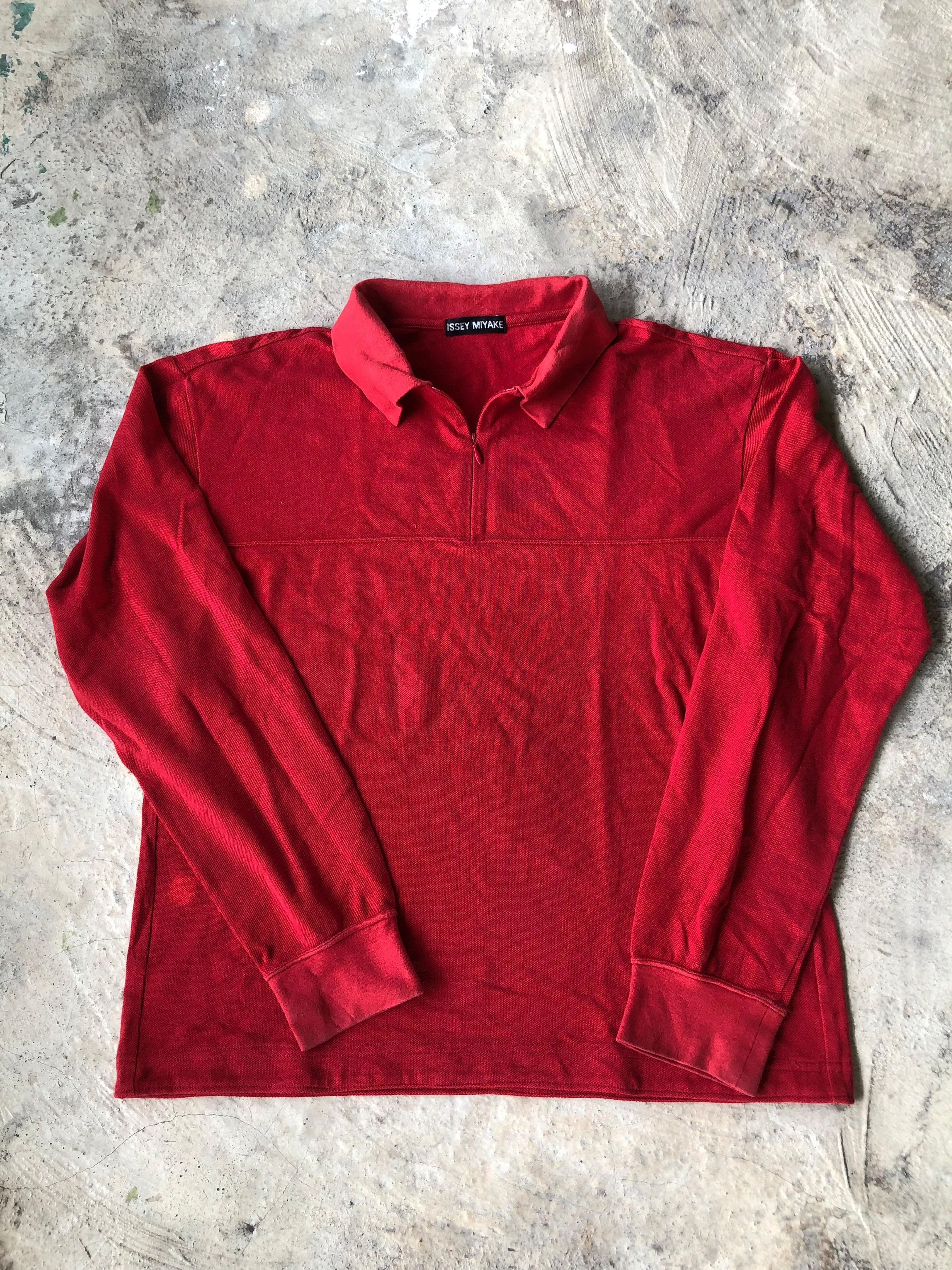 Issey Miyake 90s Issey Miyake Poloshirt Size US L / EU 52-54 / 3 - 1 Thumbnail