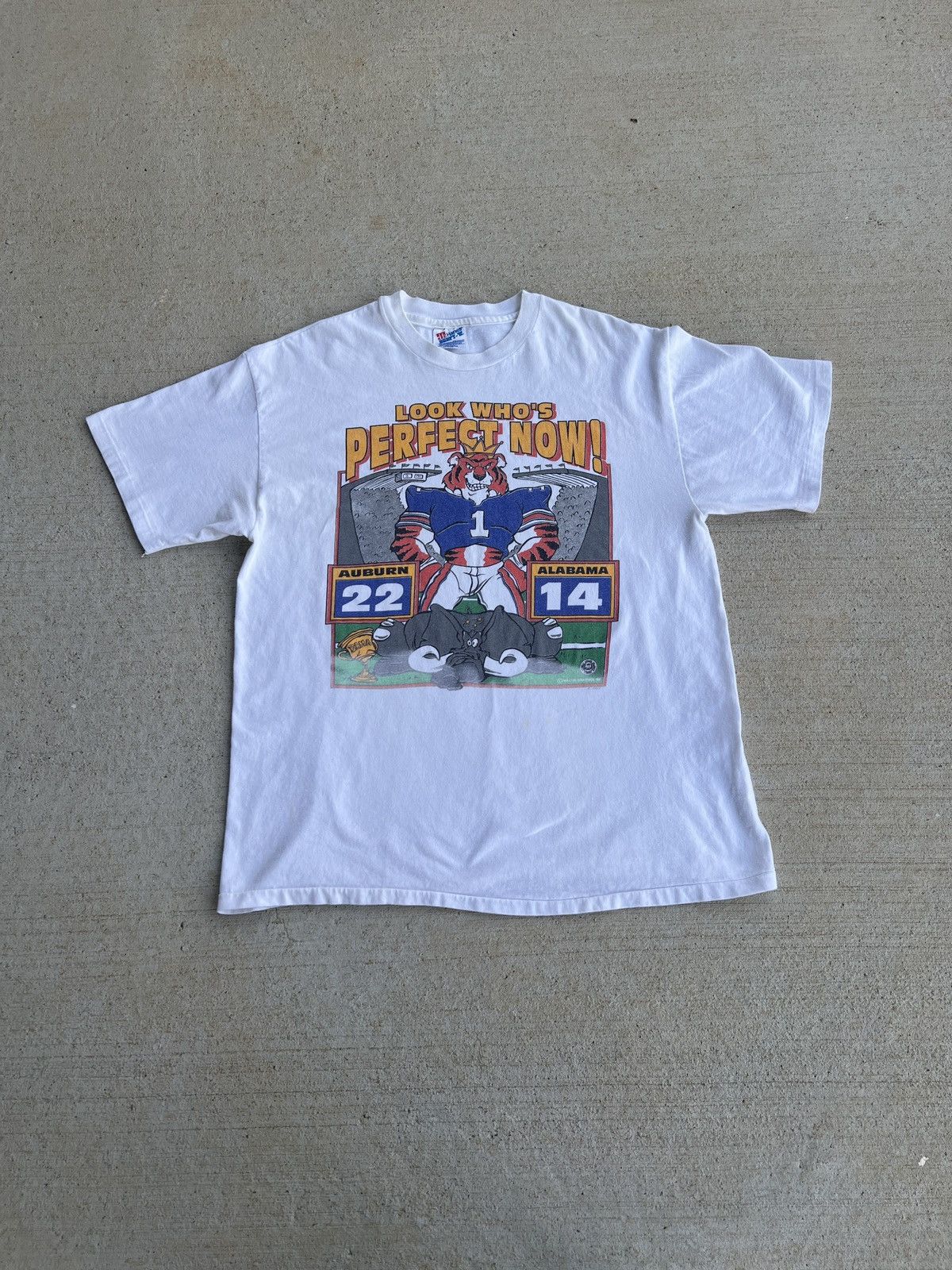 NFL × Vintage vintage Auburn Single Stitch tee Size US L / EU 52-54 / 3 - 1 Thumbnail