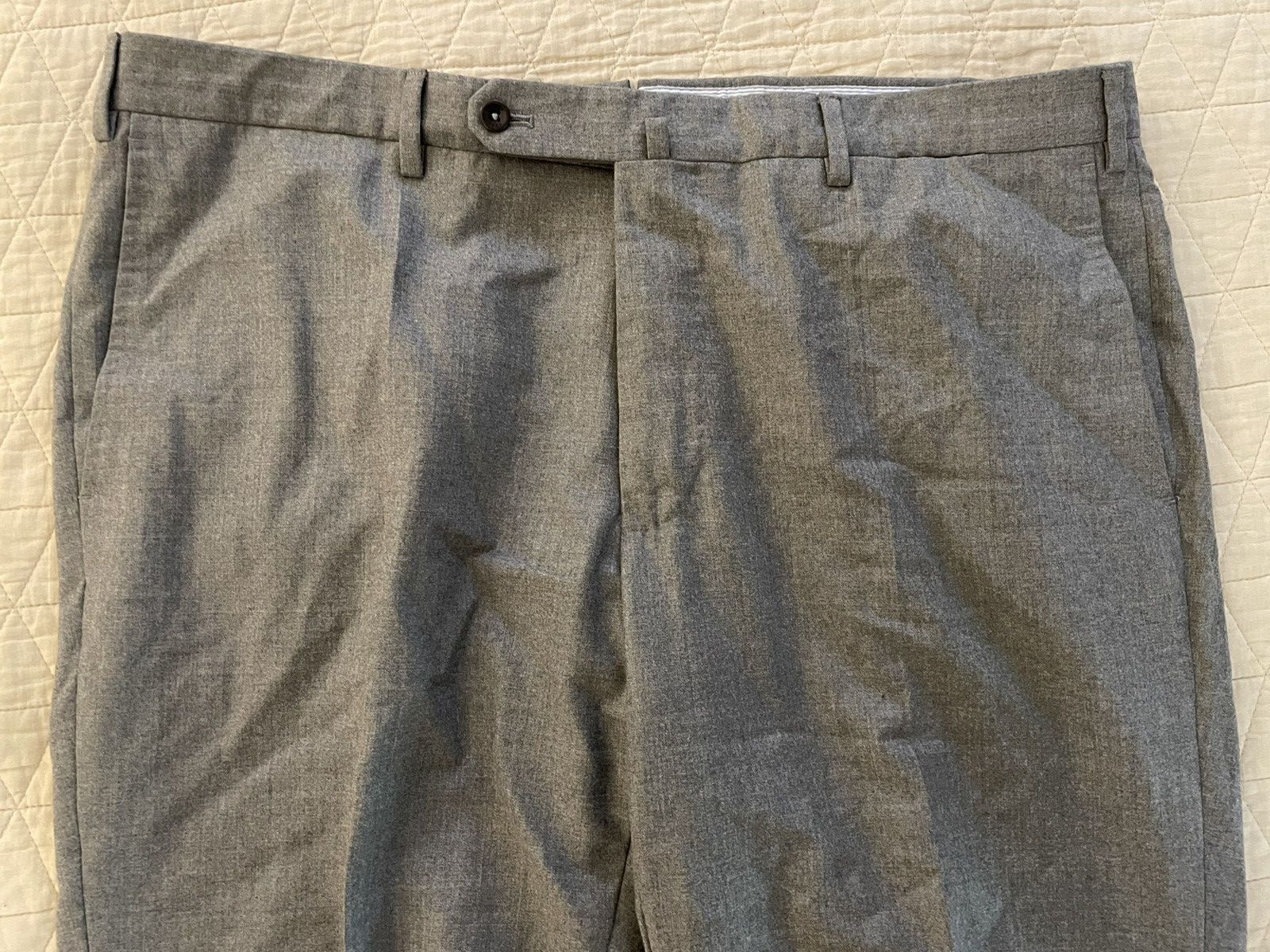 Incotex Super 130's Wool Flannel Flat Front Trouser Size US 40 / EU 56 - 7 Thumbnail