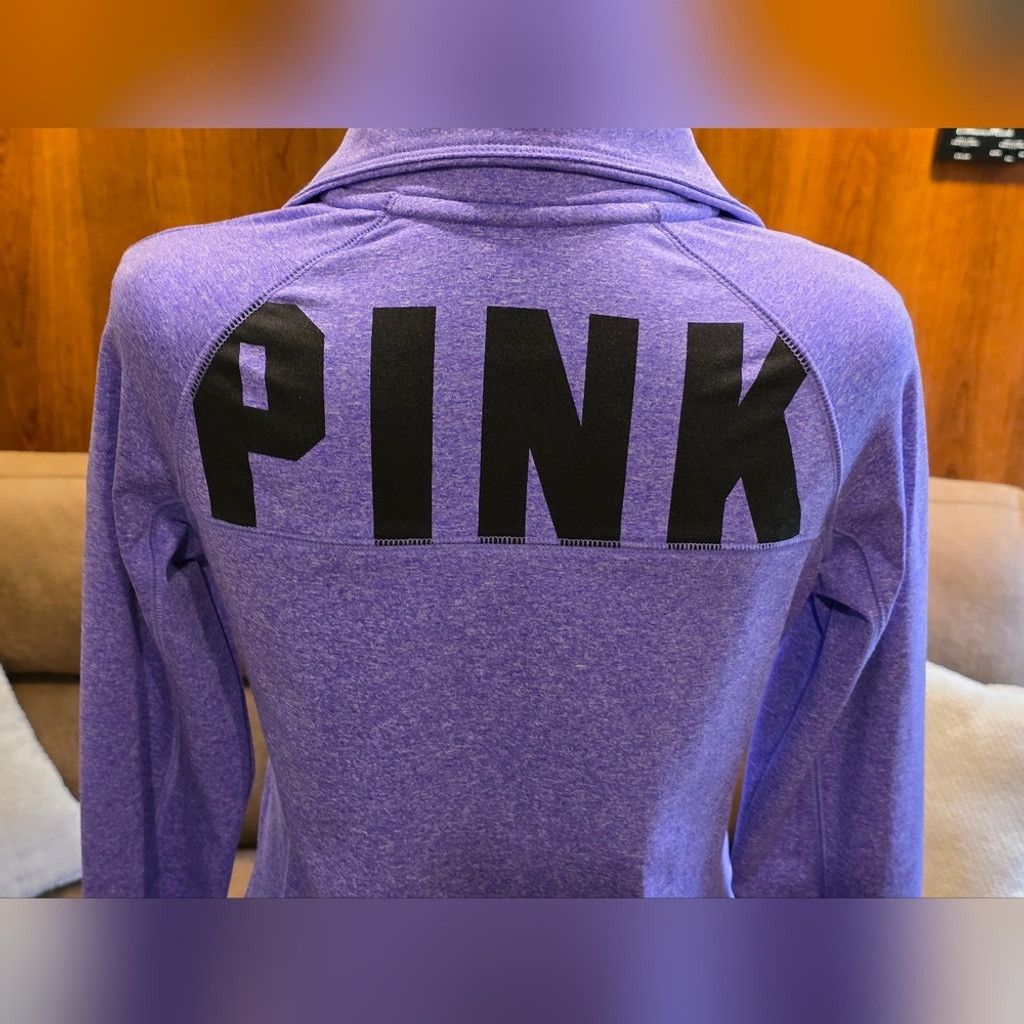 Pink PINK Purple and Black Quarter-Zip Pullover Size XS / US 0-2 / IT 36-38 - 8 Thumbnail