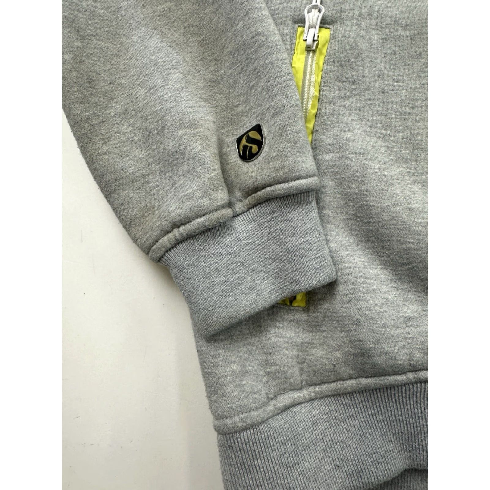 Vintage Iriedaily Hoodie Sweatshirt Mens Large Gray Yellow Hooded Full Zip Jumper Size US L / EU 52-54 / 3 - 2 Thumbnail