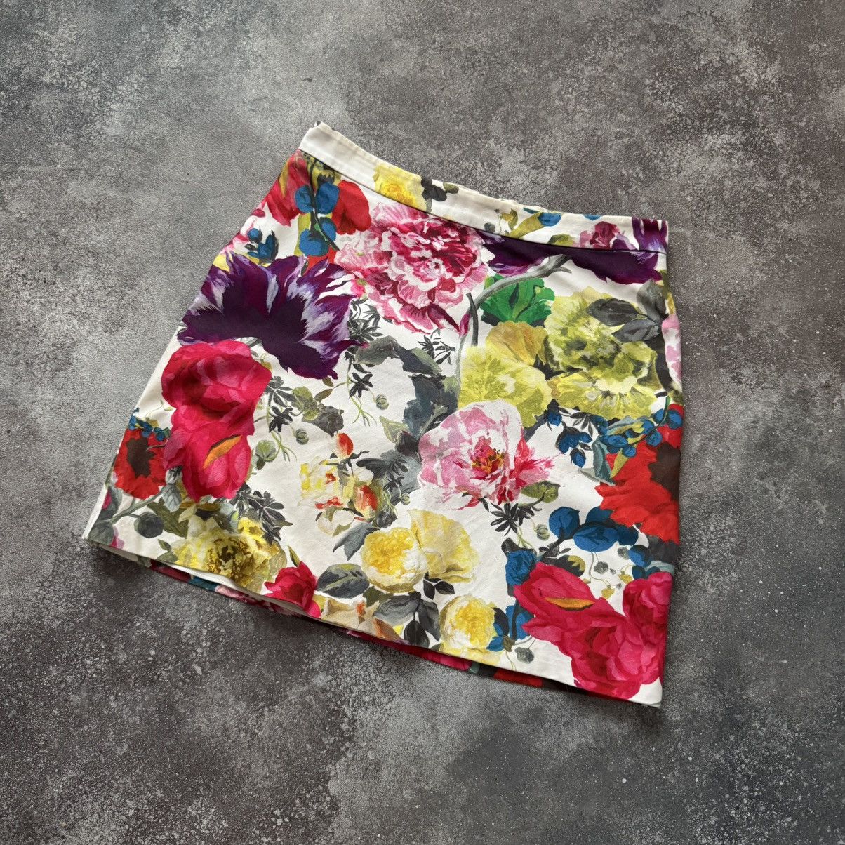 Alice + Olivia × Japanese Brand Alice + Olivia Multicolour Floral Mini Skirt Size 26" / US 2 / IT 38 - 2 Thumbnail