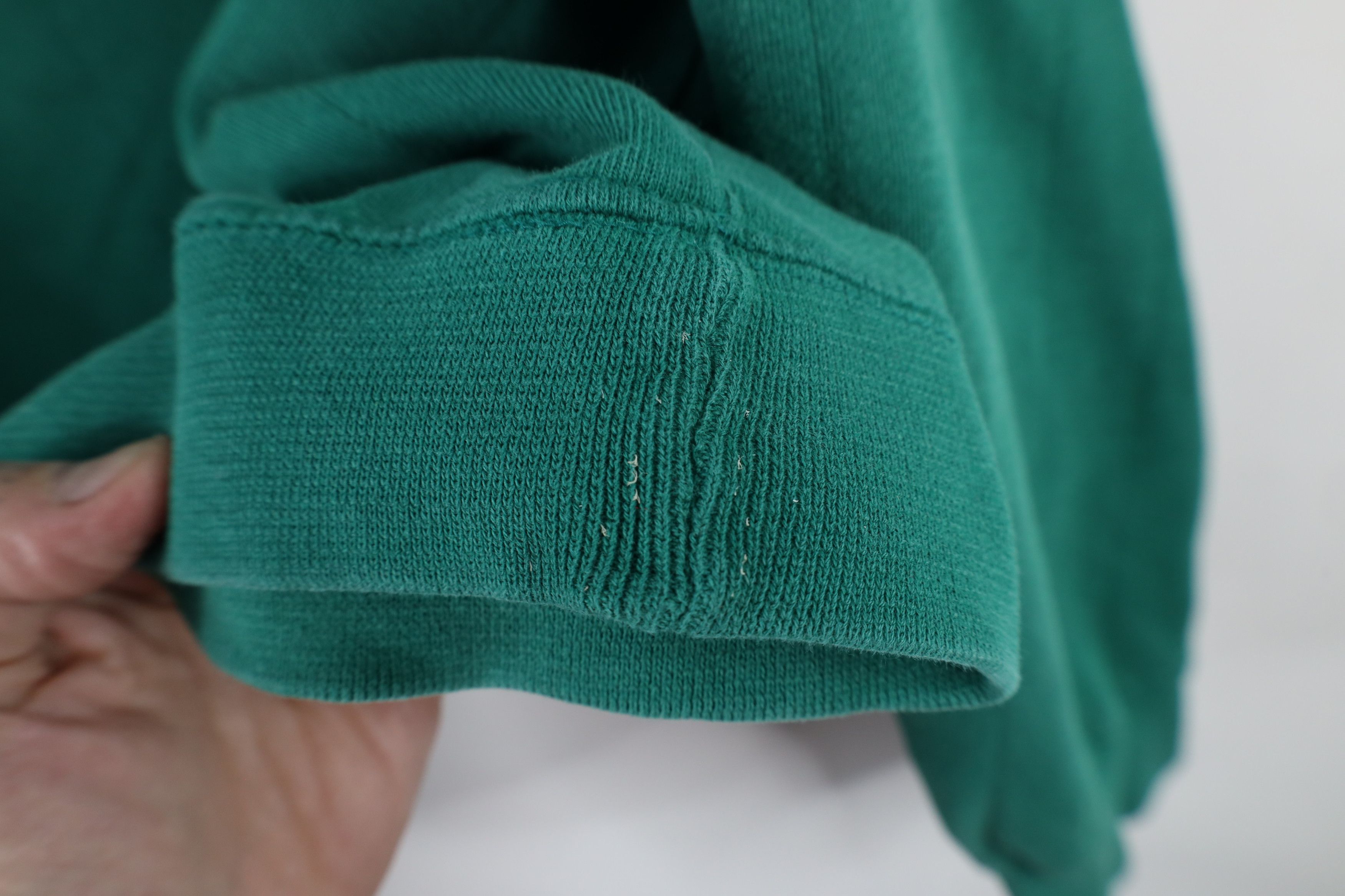 Vintage Vintage 90s Streetwear Collared Pullover Sweatshirt Green Size US XL / EU 56 / 4 - 10 Thumbnail