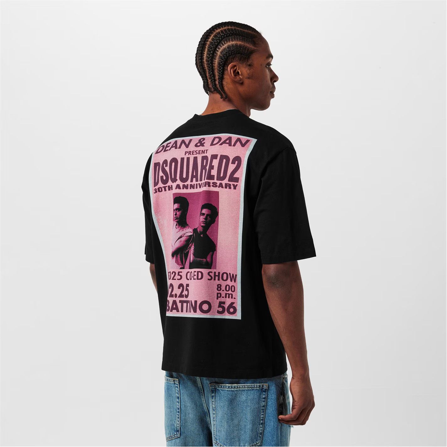 Dsquared2 o1g2r1mq0426 Loose Fit Oversized T-Shirt in Black Size US M / EU 48-50 / 2 - 5 Thumbnail