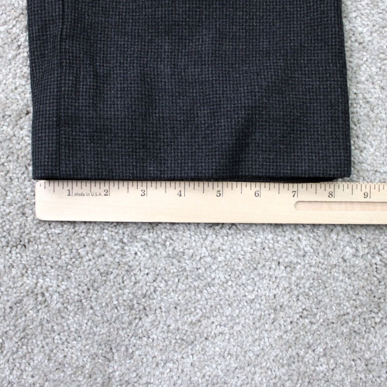 Brooks Brothers Brooks Brothers 346 Pants Men 36x32 Gray Check 100% Wool Flat Front Straight Leg Dress Pants Regular Mens Size US 36 / EU 52 - 5 Thumbnail