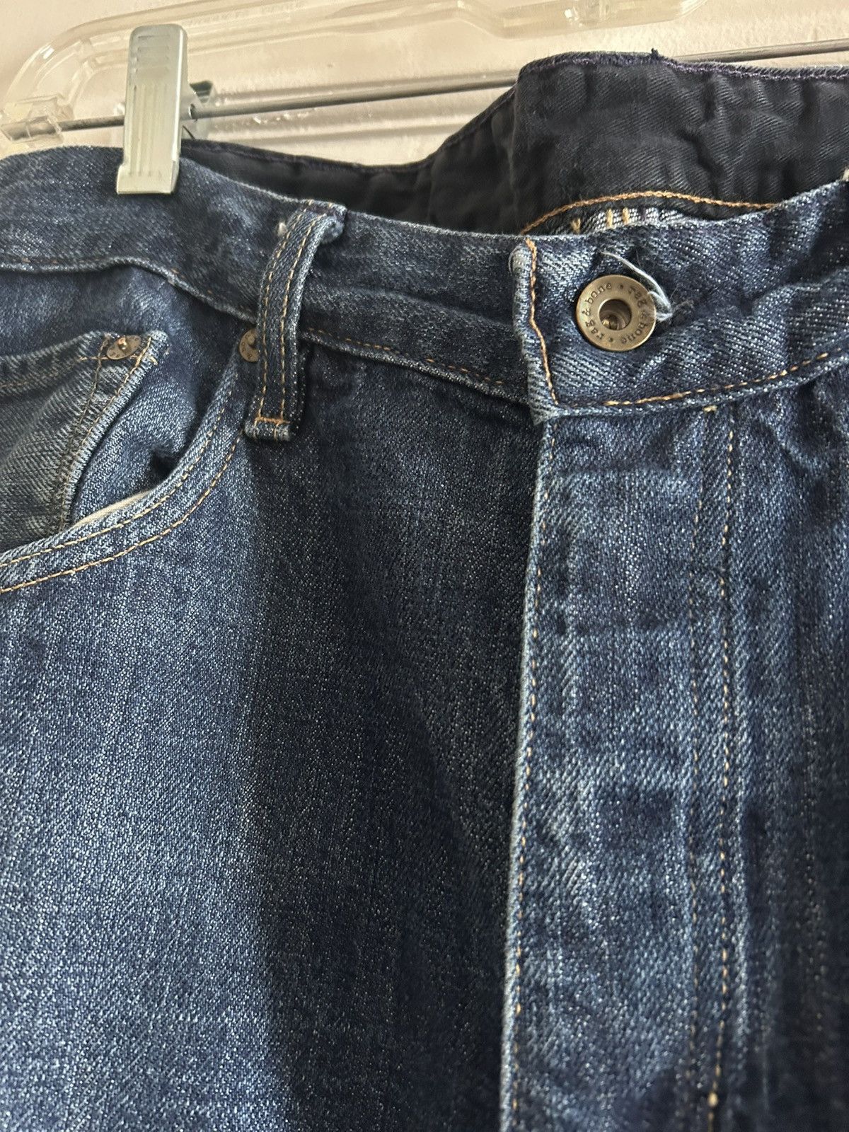 Rag & Bone Rag & Bone Designer Blue Denim Jeans Size US 32 / EU 48 - 3 Thumbnail