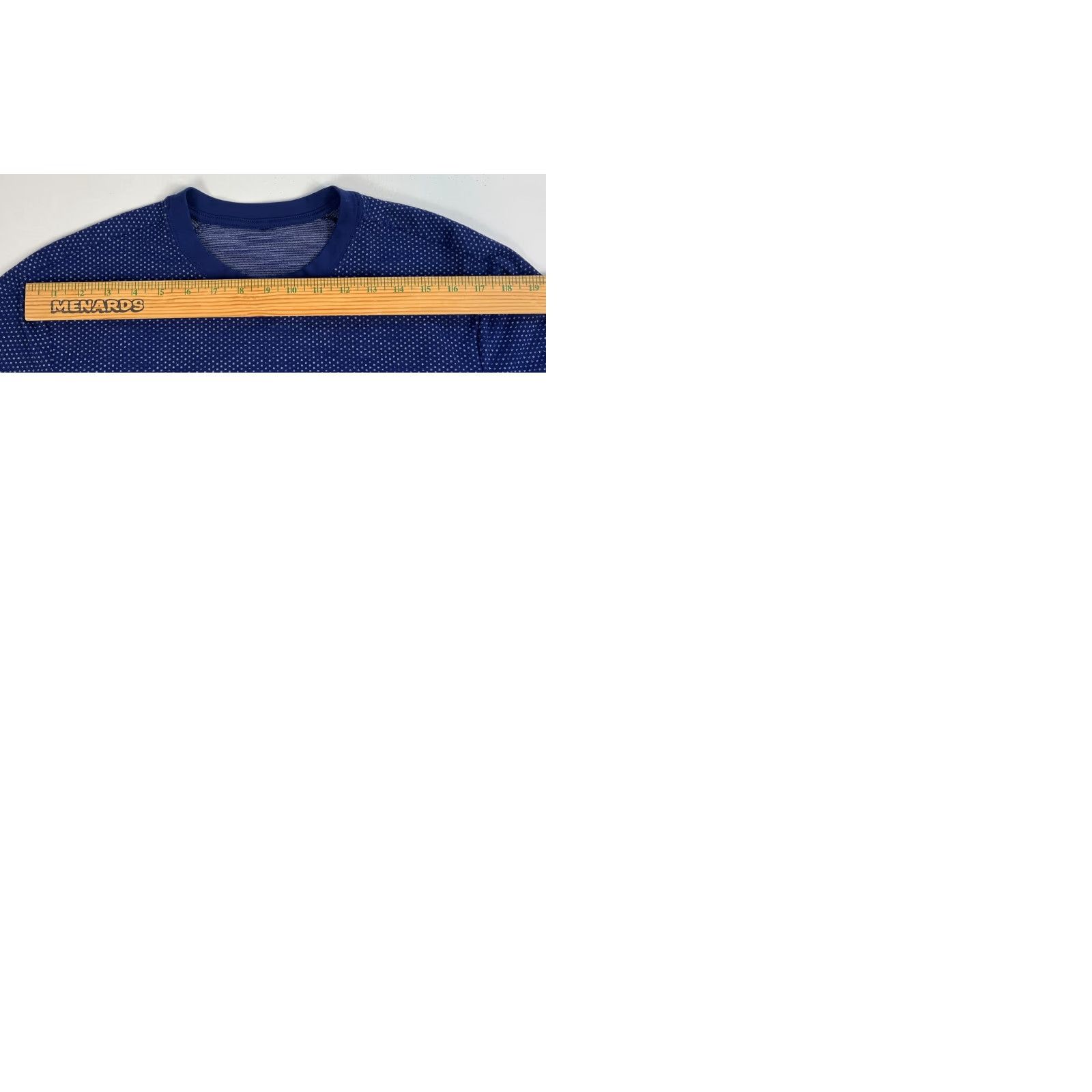 Lululemon Lululemon Men’s Roll Out Crew Short Sleeve T-Shirt L Navy Blue Spotted Moisture Wicking Knit 90s/Outdoor Sports Mens Size US L / EU 52-54 / 3 - 9 Thumbnail