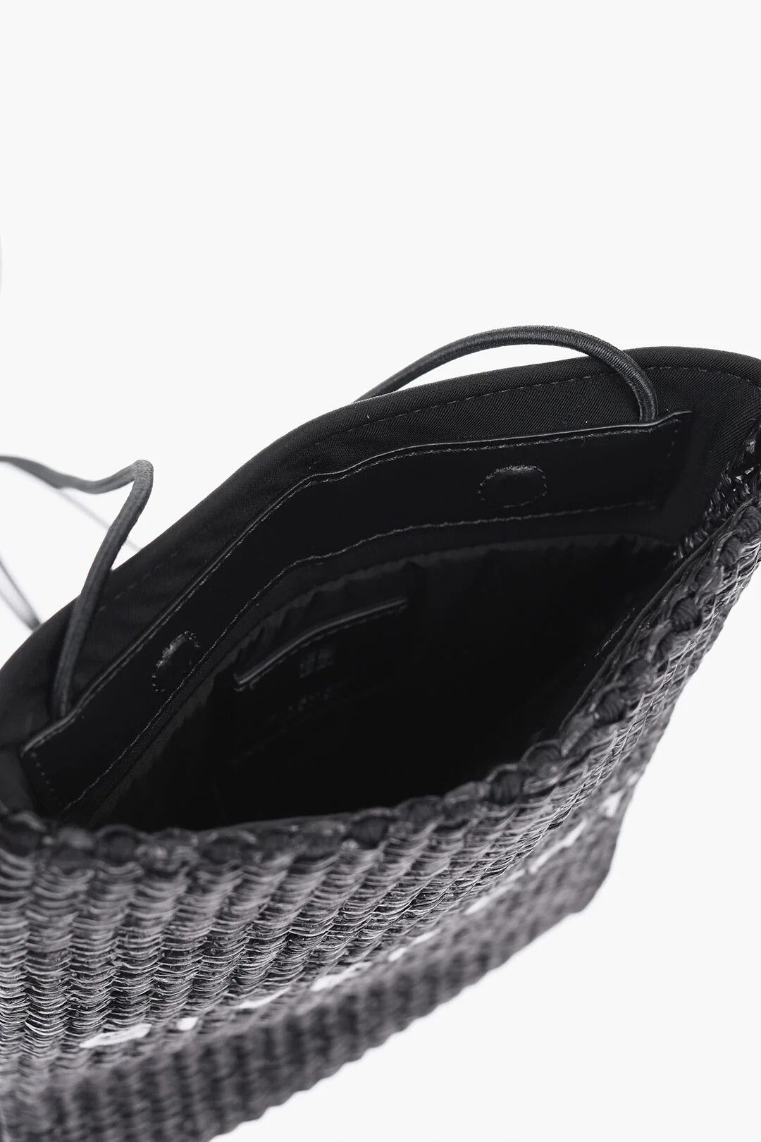 Givenchy og1mm0326 Size: OS/Logo Raffia Smartphone Pouch in Black Size ONE SIZE - 4 Thumbnail