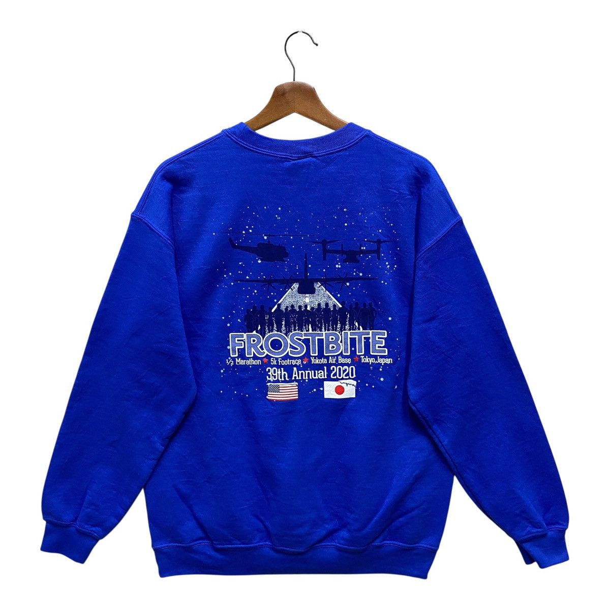 Gildan Yokota Striders Running Club Japan Sweatshirt Blue Size M Size US M / EU 48-50 / 2 - 1 Thumbnail
