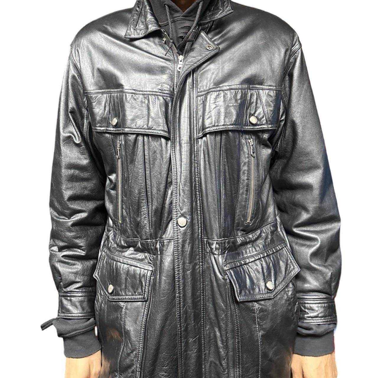 Vintage Vintage 80's Style Black Leather Pocket Jacket - Medium Size US M / EU 48-50 / 2 - 3 Thumbnail