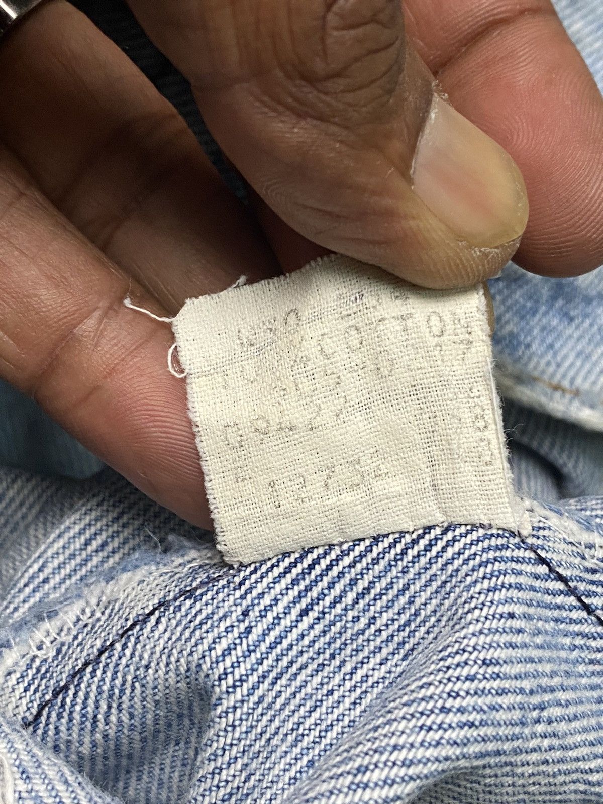 Levi's × Vintage 1980s Levis 505 Slim Straight Zipper Style Washed Blue Jeans Size US 30 / EU 46 - 11 Thumbnail