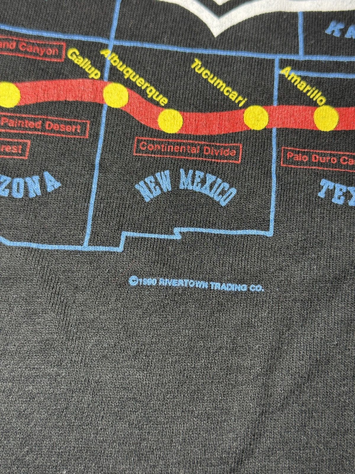 Vintage Vintage 90s Route 66 Map Road Trip Highway Large T Shirt Size US L / EU 52-54 / 3 - 3 Thumbnail