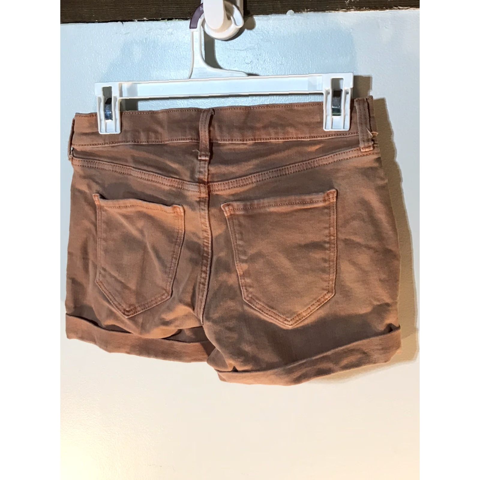 Old Navy Old Navy Orange Wash Boyfriend Jean Shorts Womens Size 0 Mid-Rise Cuffed Denim Lightweight Casual Size 25" / US 0 / IT 36 - 2 Thumbnail