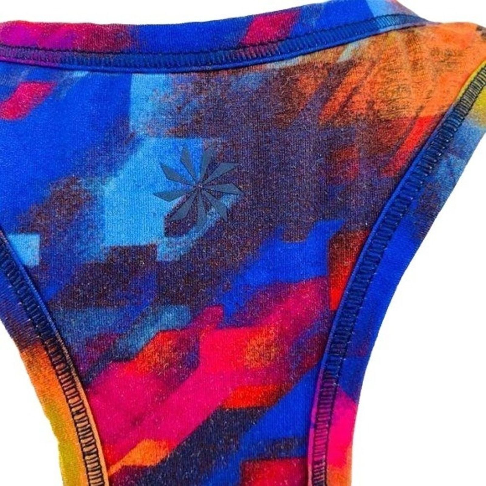 Athleta Athleta Chi Multi Colorburst Tank Xsmall Workout Size XS / US 0-2 / IT 36-38 - 3 Thumbnail
