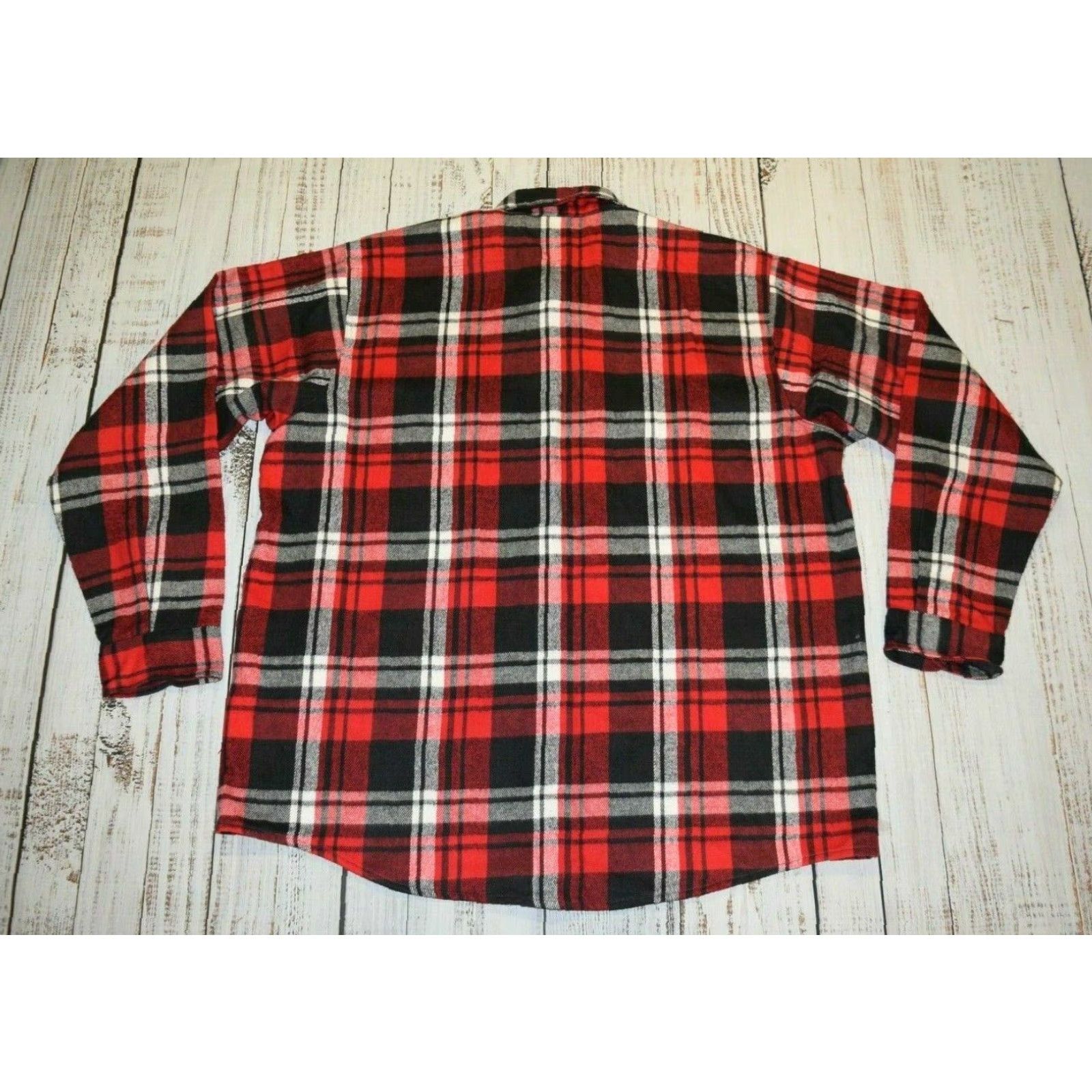 Vintage VINTAGE Field & Stream Shirt 3XL Red Heavyweight Flannel Plaid Long Sleeve USA Mens Regular Fit Size US XXL / EU 58 / 5 - 7 Thumbnail