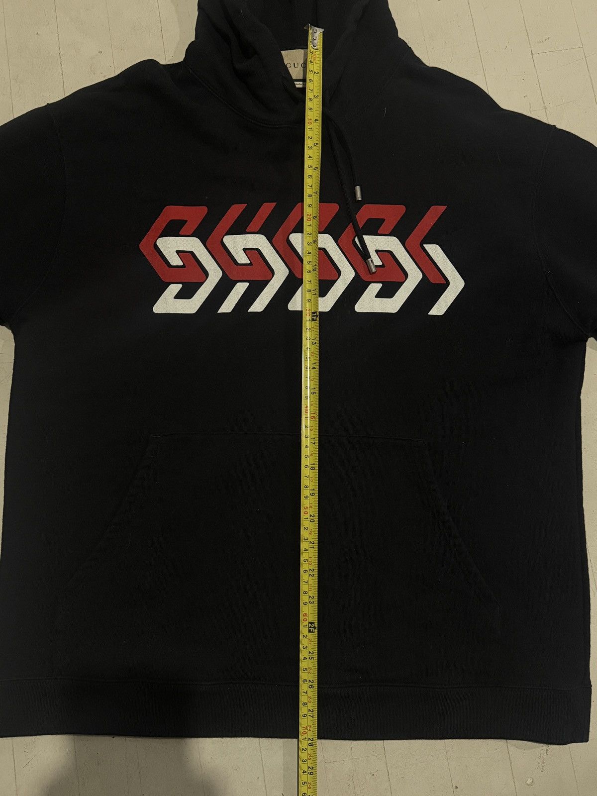 Gucci Gucci Mirror Logo Hoodie Size L Size US L / EU 52-54 / 3 - 6 Thumbnail