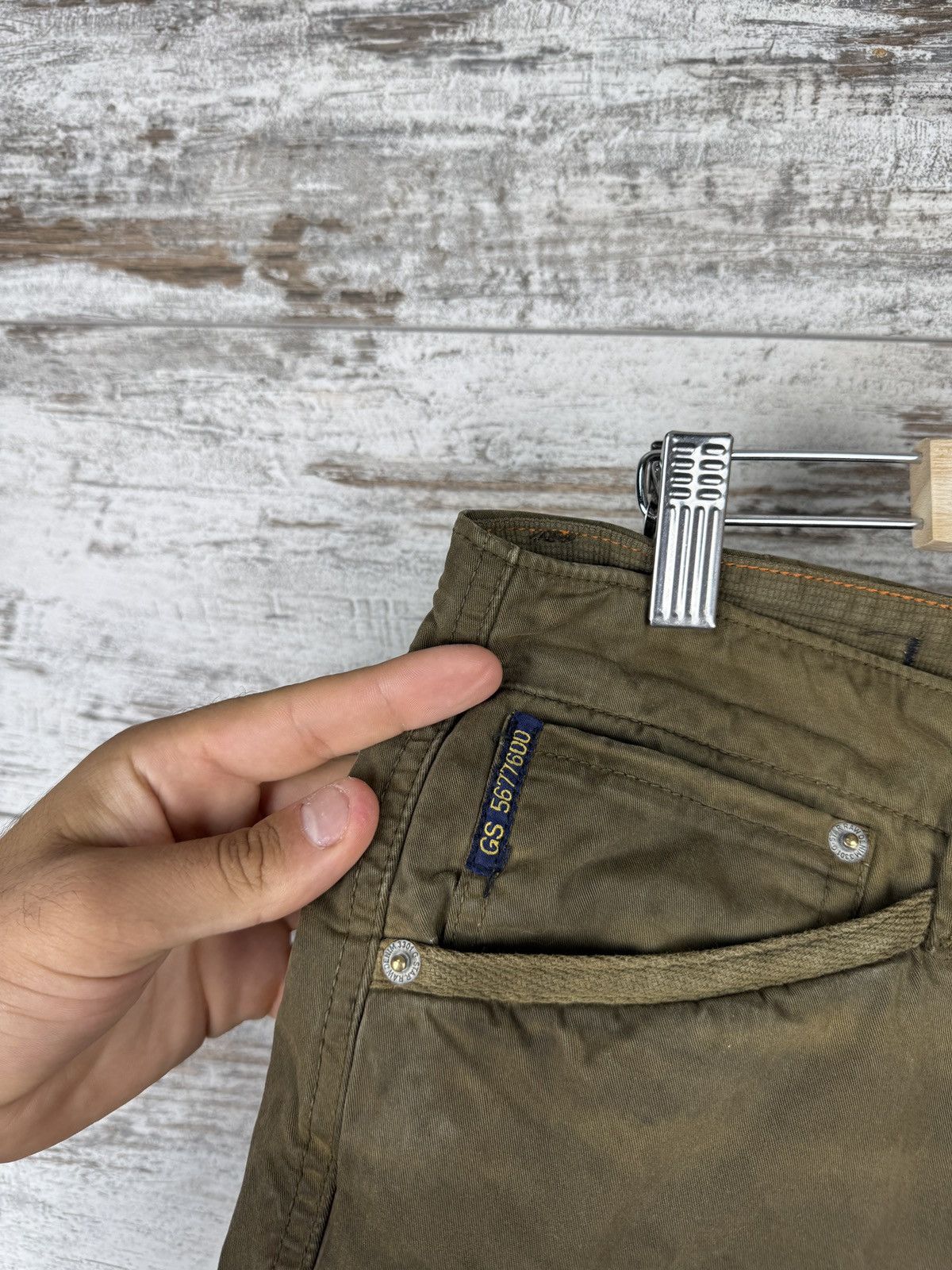 G-Star Mens Vintage G Star Raw RACKAM STRAIGHT CUFFED cargo pants Size US 32 / EU 48 - 5 Thumbnail