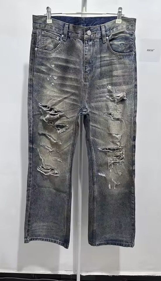 Other Heavy Duty Vintage Distressed Ripped Jean Size US 32 / EU 48 - 9 Thumbnail
