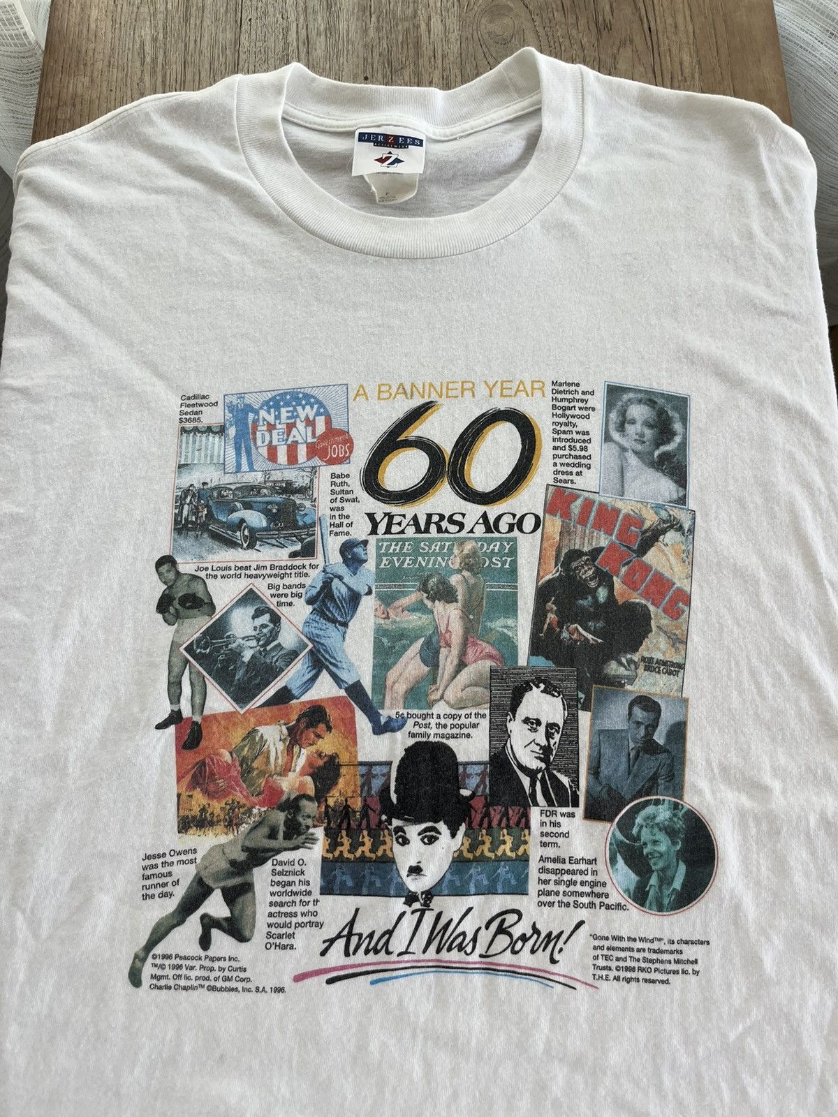 Vintage Vintage ABANNER YEAR 60’s Ago History 1996’s Tshirt Size US XL / EU 56 / 4 - 4 Thumbnail