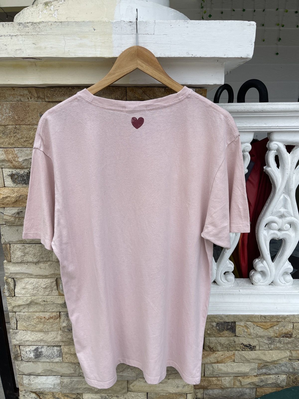Japanese Brand Last Drop🔥Rare🔥HEART MARKET Spellout Big Logo T Shirt Size US L / EU 52-54 / 3 - 4 Thumbnail