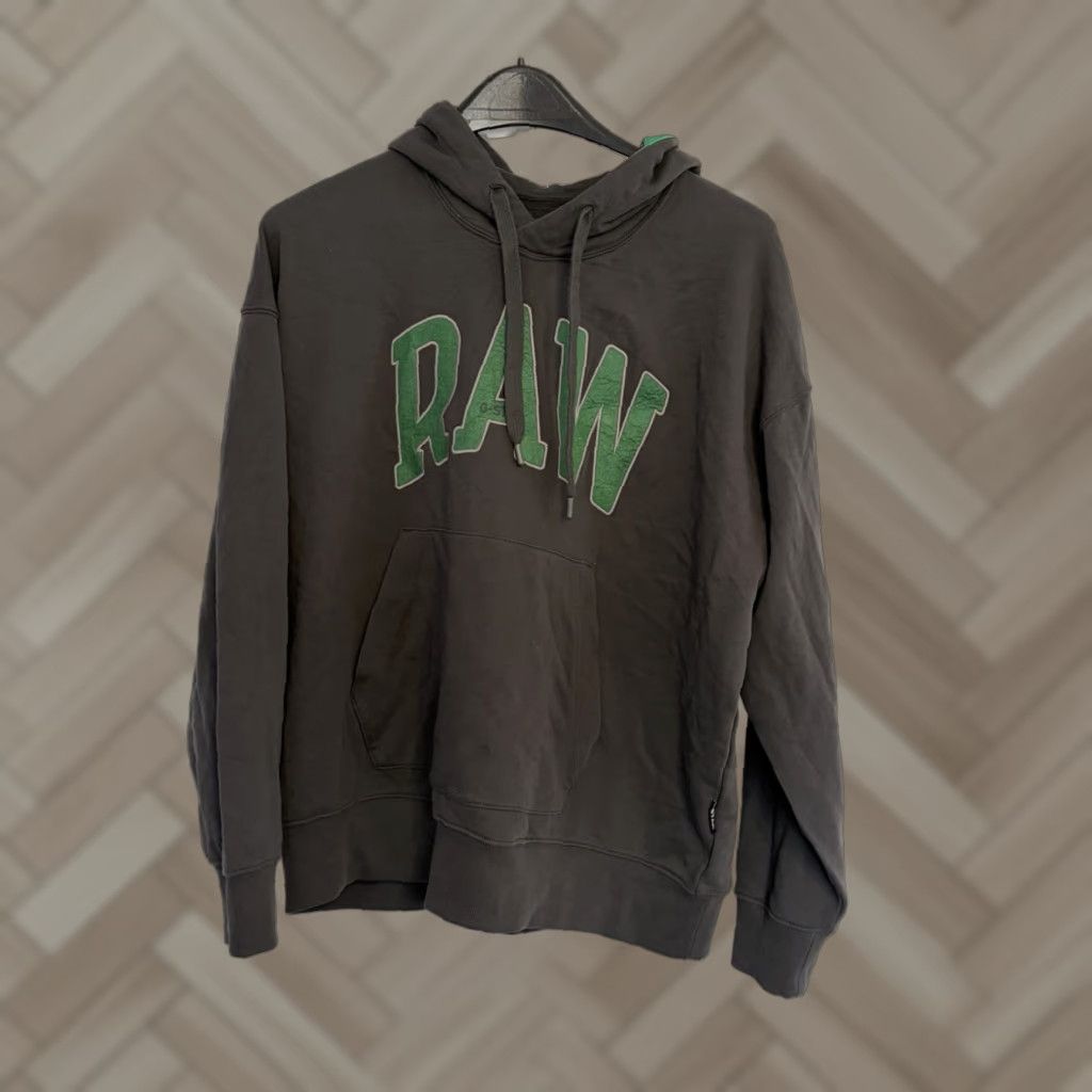 Vintage NWT G-Star RAW Hoodie University Oversized Pullover Mens Olive Green Logo Hooded Sweatshirt M Size Medium Gray? Size US M / EU 48-50 / 2 - 1 Thumbnail