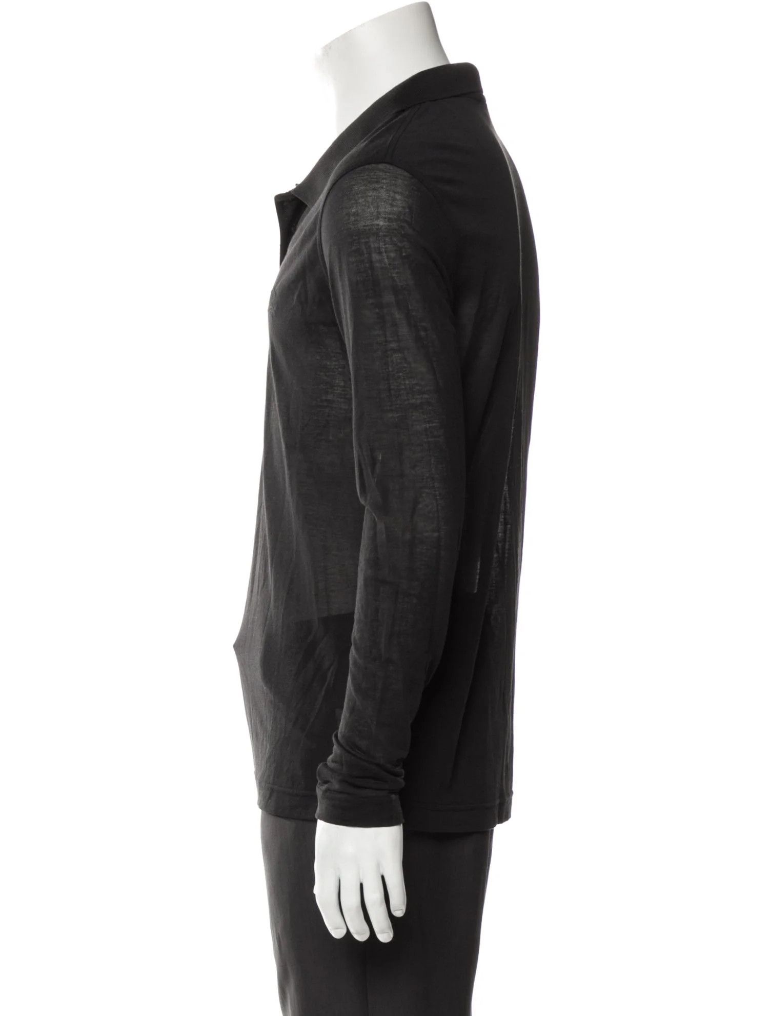 Balenciaga o1s1wg110325 Polo Shirt in Black Size US XS / EU 42 / 0 - 2 Thumbnail