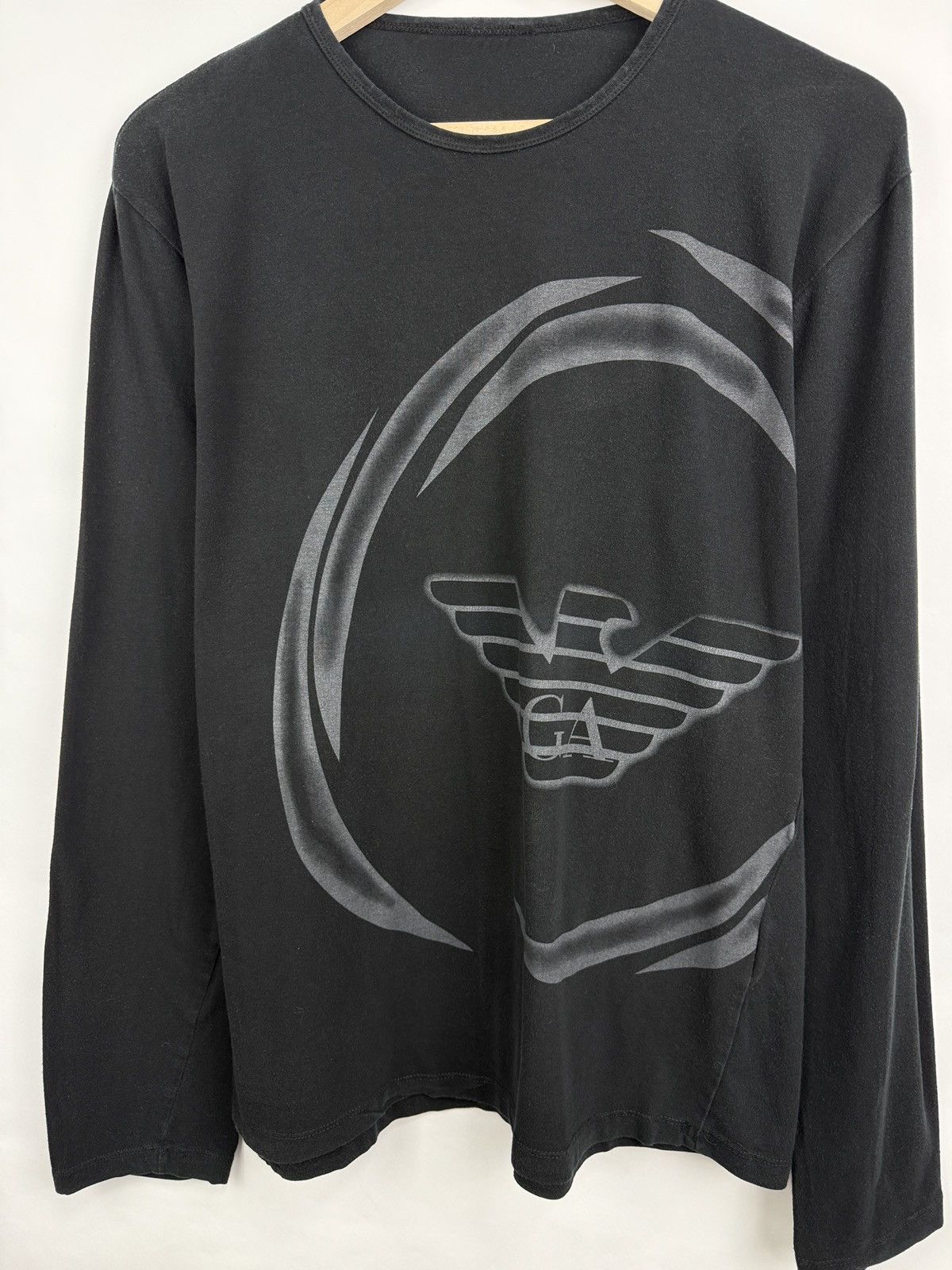 Giorgio Armani 🇮🇹 Vintage 90s Giorgio Armani Retro Long Sleeve Rare Y2K Size US XL / EU 56 / 4 - 4 Thumbnail