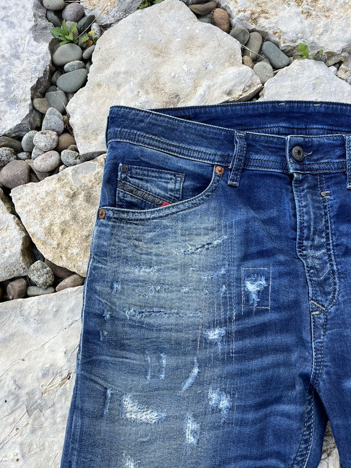 Diesel × Vintage Vintage Diesel 30 y2k spender jeans distressed sweatpants Size US 30 / EU 46 - 9 Thumbnail