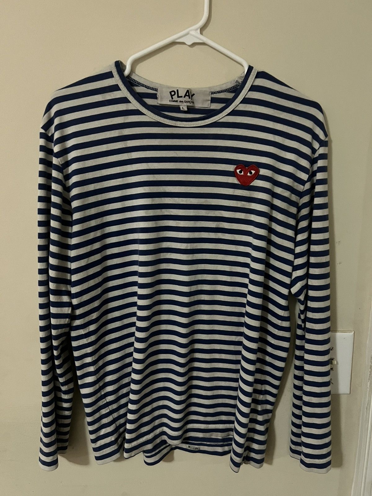CDG by Comme des Garcons 2016 CDG STRIPPED LONG SLEEVE Size US L / EU 52-54 / 3 - 1 Thumbnail