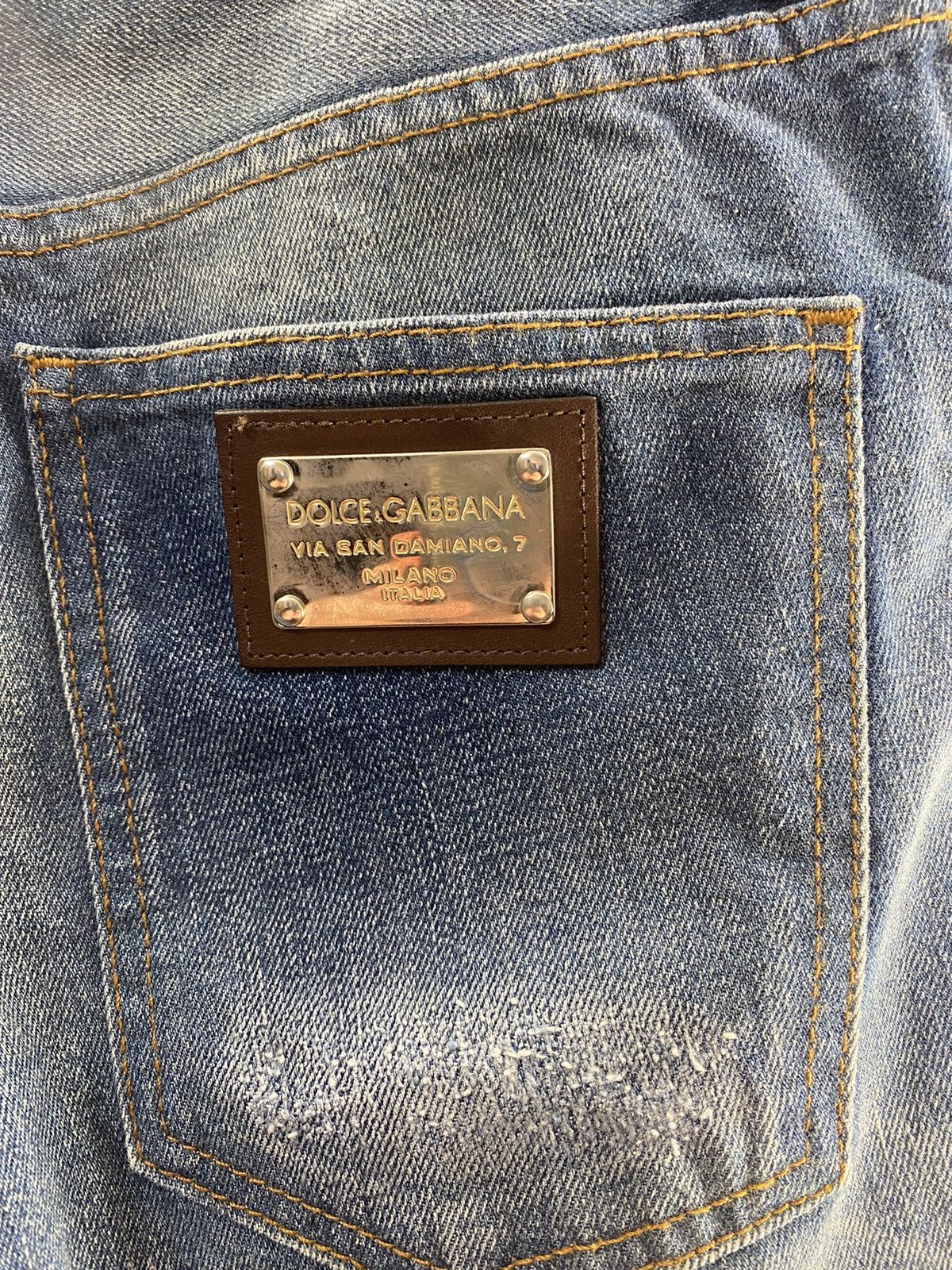 Dolce & Gabbana Dolce & Gabbana #14 Classic Destroyed Denim Jeans Size US 44 / EU 60 - 6 Thumbnail