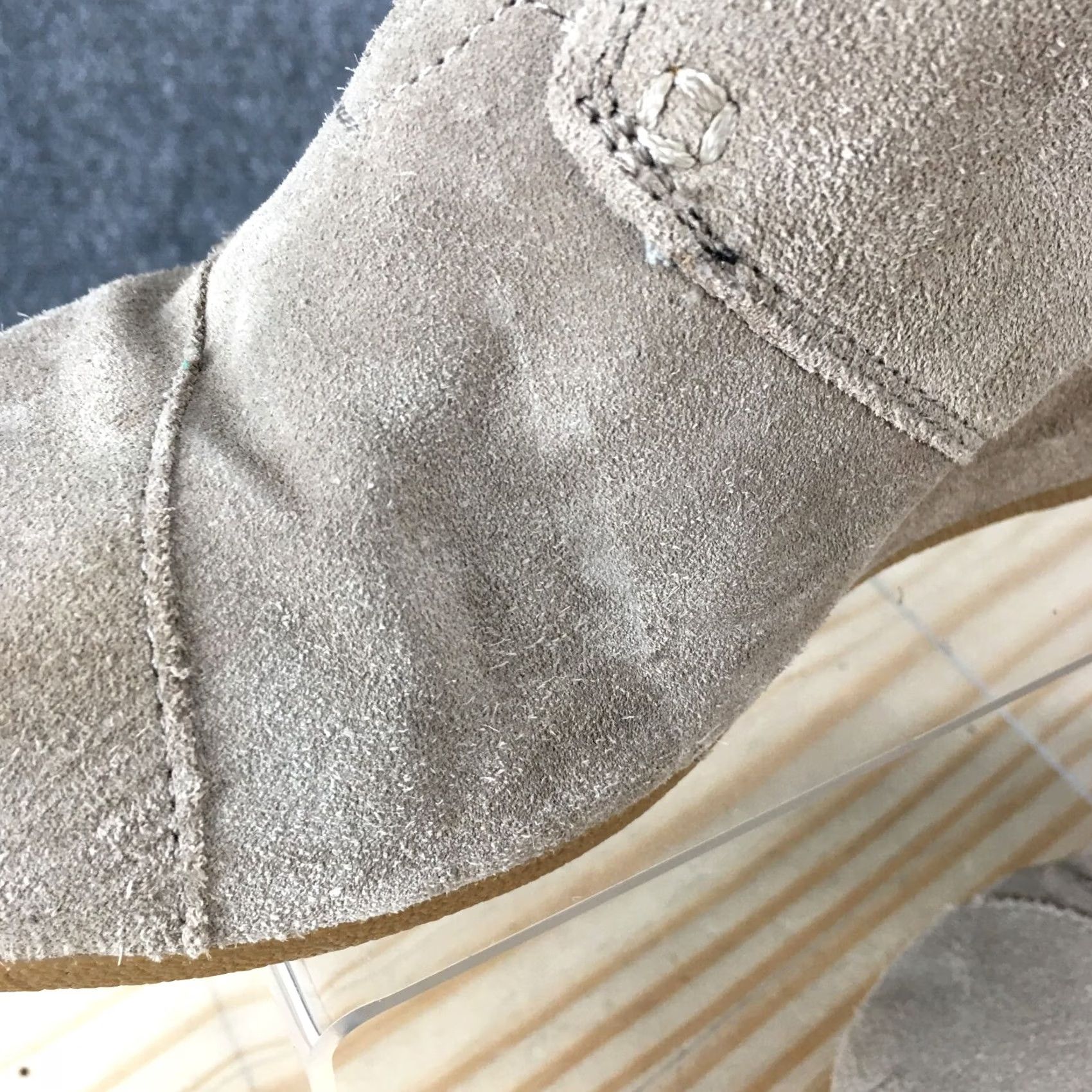 Toms TOMS Boots Womens 9 Casual Ankle Booties Wedge Heels Brown Suede Lace Up Bootie Womens Casual Boots 9 Brown Suede Lace Up Size US 9 / IT 39 - 4 Thumbnail