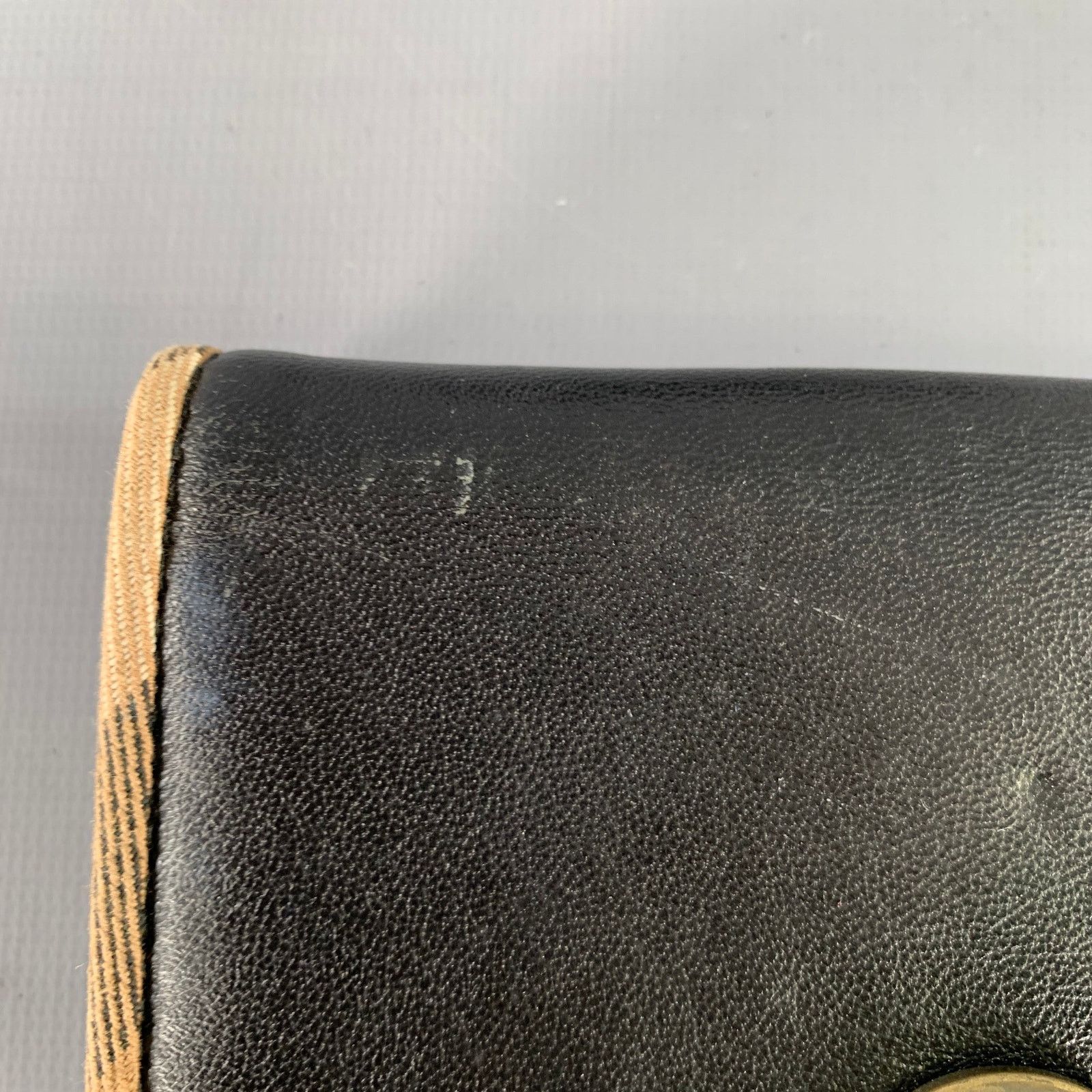Burberry BURBERRY Black Faux Leather Check Trim Wallet Size ONE SIZE - 6 Thumbnail