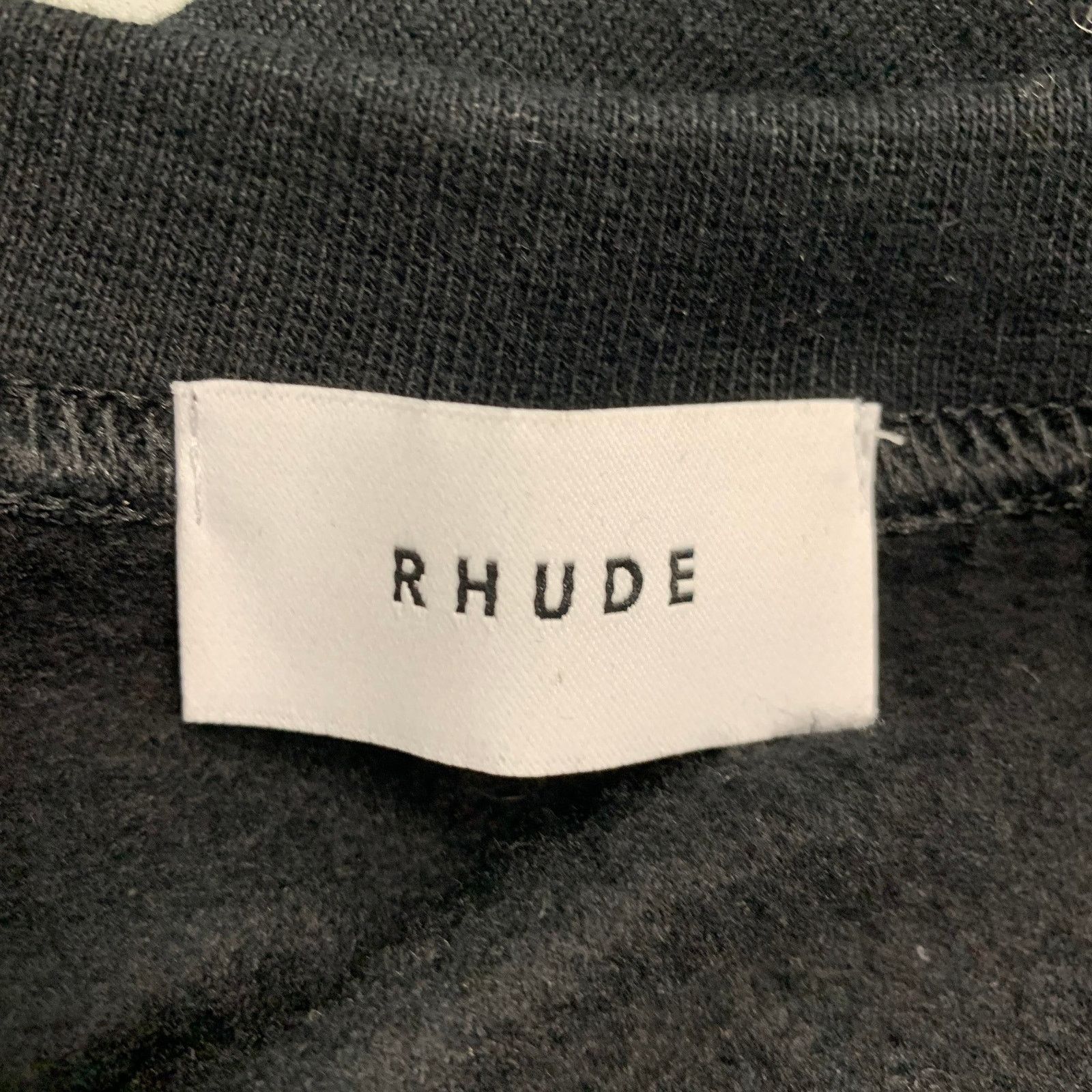 Rhude RHUDE XS Black White Graphic Cotton Crew-Neck Sweatshirt Size US XS / EU 42 / 0 - 4 Thumbnail