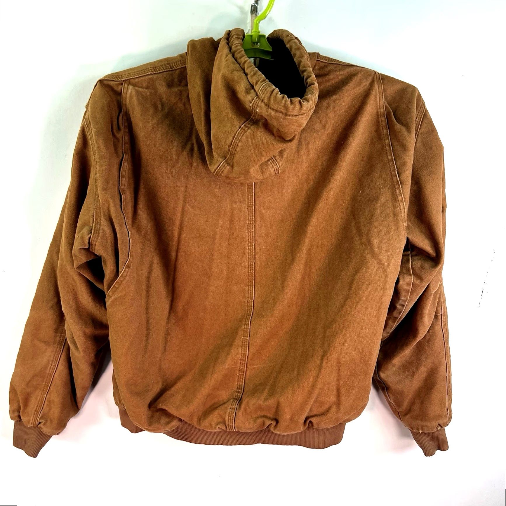 Vintage VINTAGE Berne Hooded Full Zip Duck Chore Coat Jacket Mens L Tan Lined HJ375TBC Size US L / EU 52-54 / 3 - 6 Thumbnail