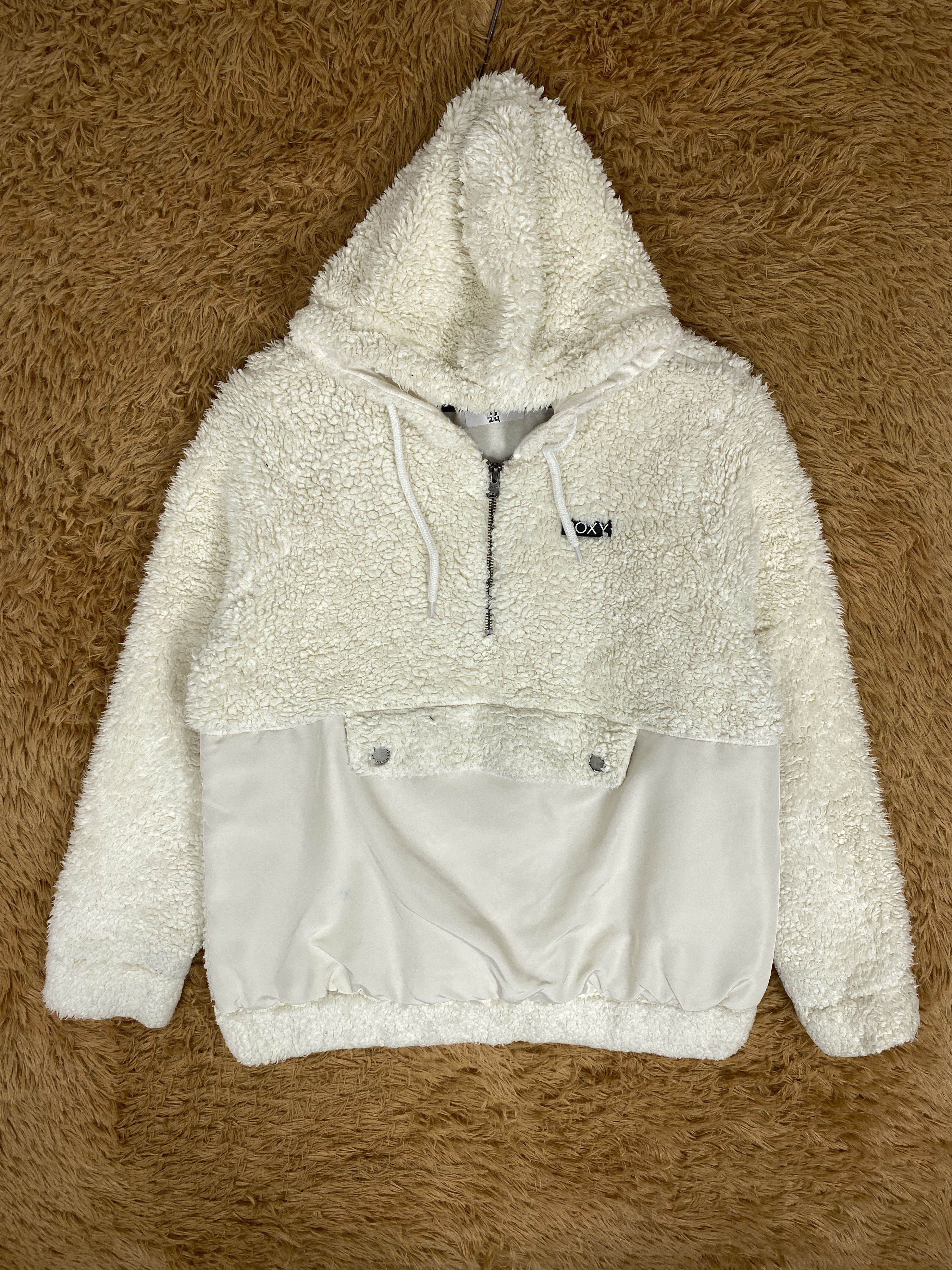 Quiksilver Vintage Roxy Fleece Hoodie Half Zipper Jacket J2304 Size M / US 6-8 / IT 42-44 - 1 Thumbnail