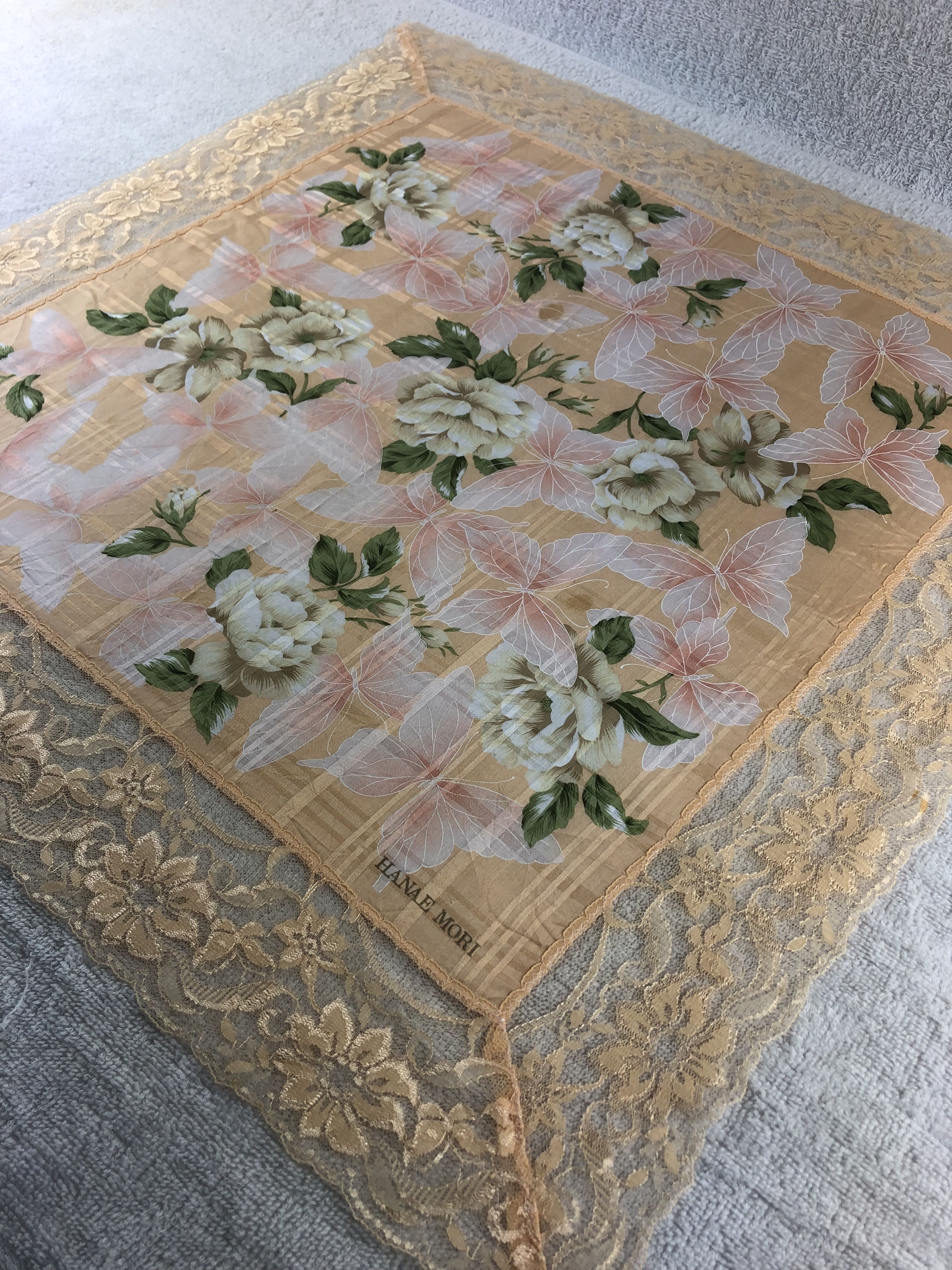 Hanae Mori × Japanese Brand × Vintage Hanae Mori Handkerchief / Bandana / Neckerchief Size ONE SIZE - 4 Thumbnail