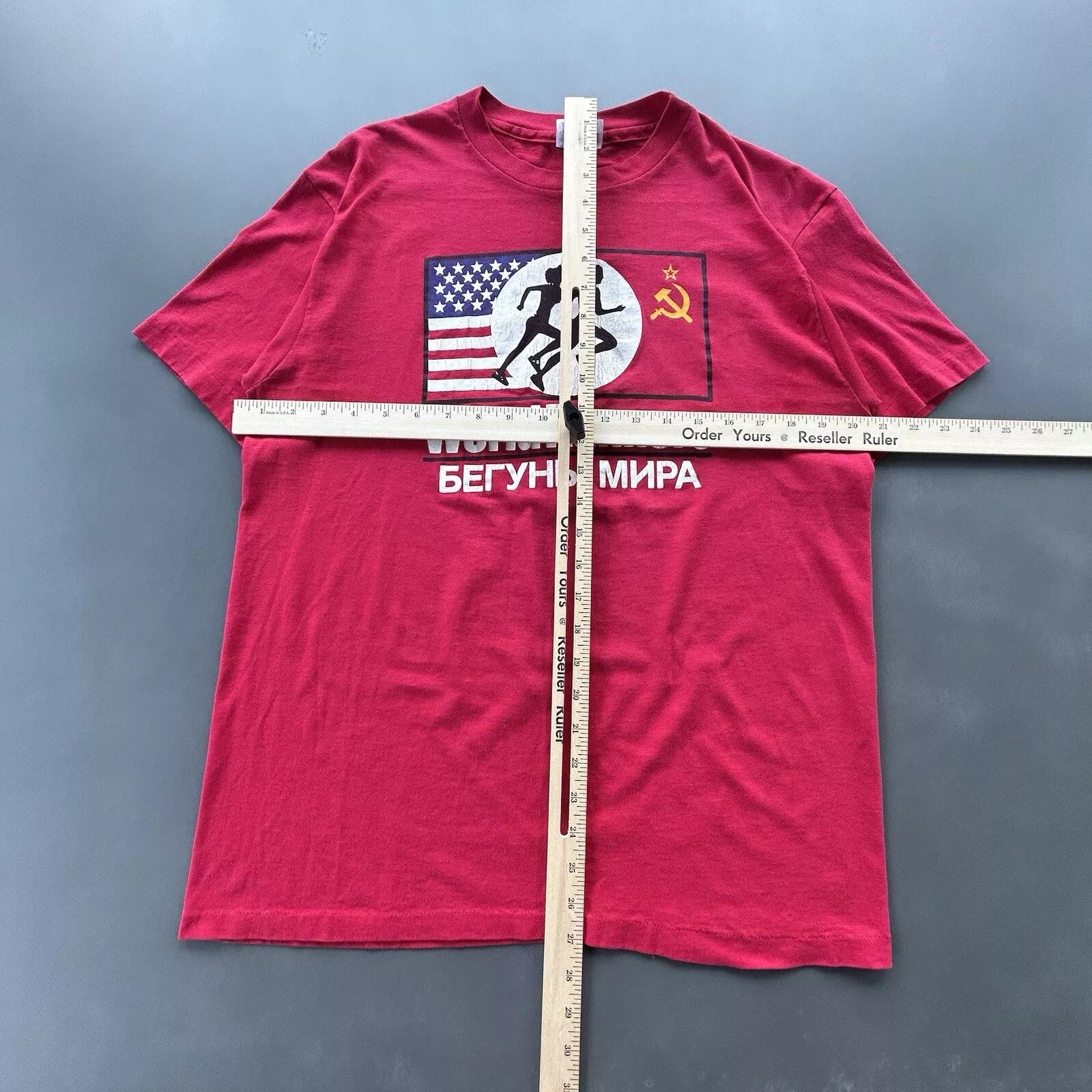 Hanes Vintage Moscow International Peace Marathon Adult Size US L / EU 52-54 / 3 - 2 Thumbnail