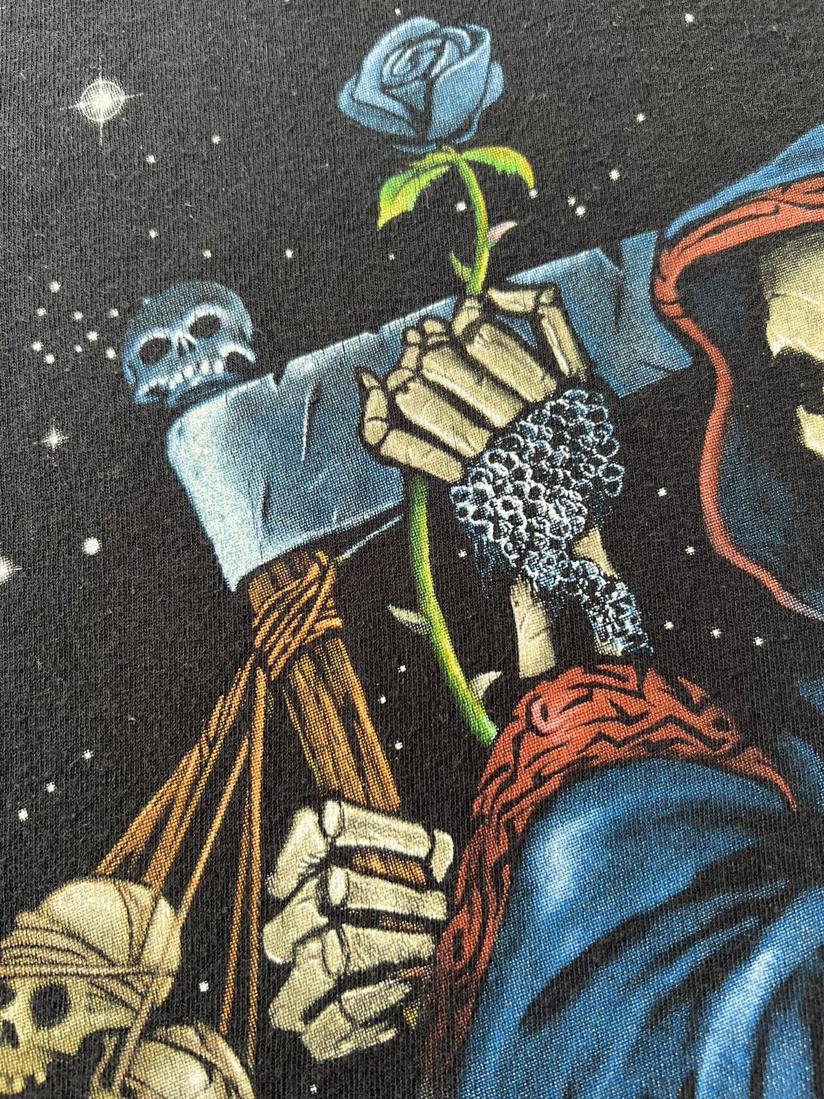 Liquid Blue Vintage 2003 Liquid Blue Grim Reaper Black T-shirt Size US L / EU 52-54 / 3 - 7 Thumbnail