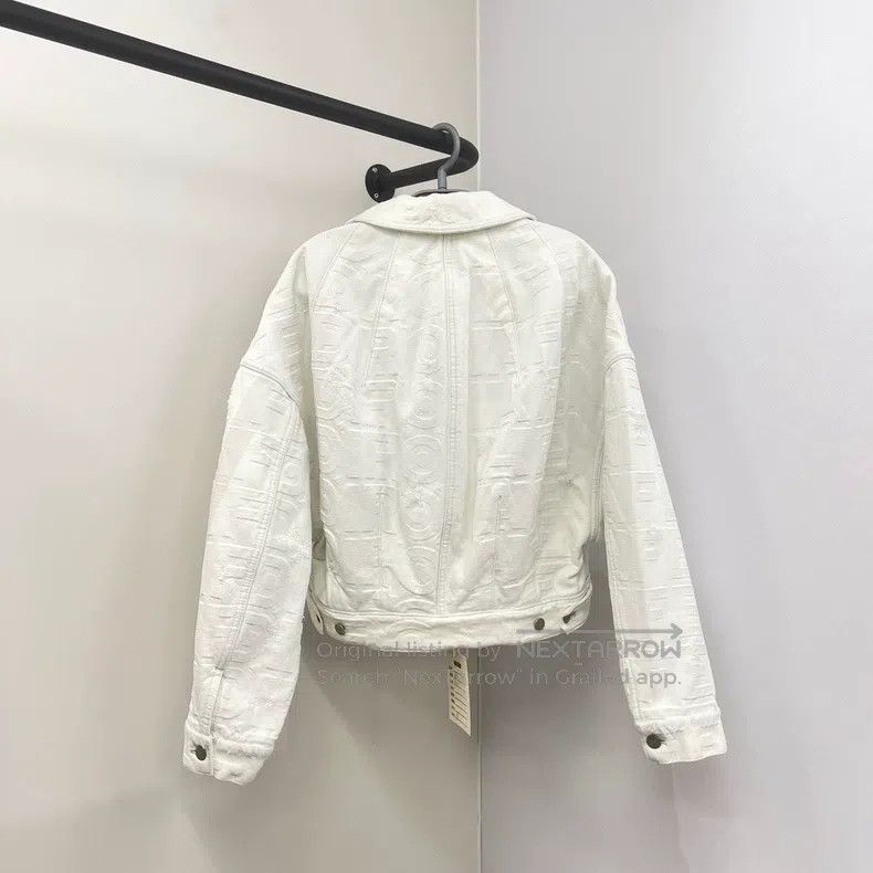 Fendi Fendi Solid Color Lapel Single-Breasted Denim Jacket Size XS / US 0-2 / IT 36-38 - 2 Thumbnail
