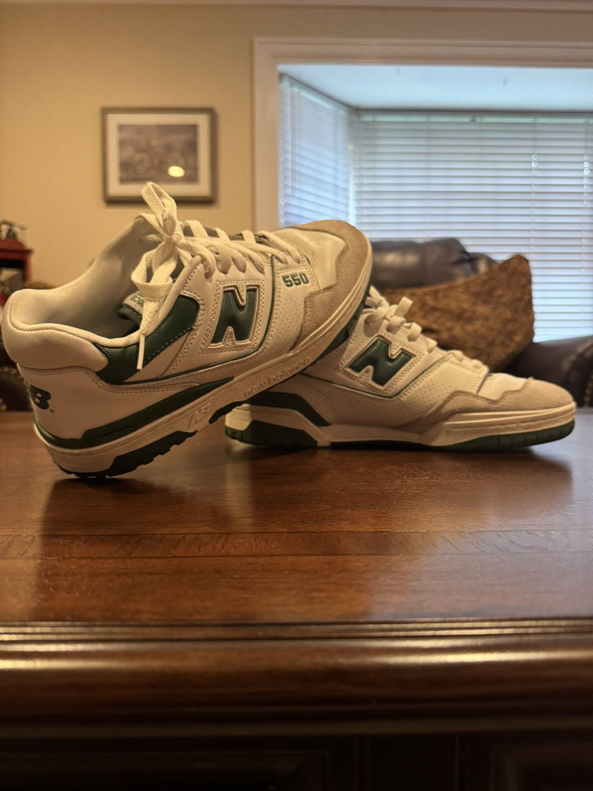 New Balance New Balance 550 - Green Size US 9.5 / EU 42-43 - 3 Thumbnail