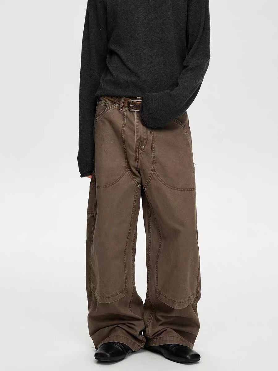 Jean Brown loose-fitting work pants Size US 30 / EU 46 - 1 Thumbnail