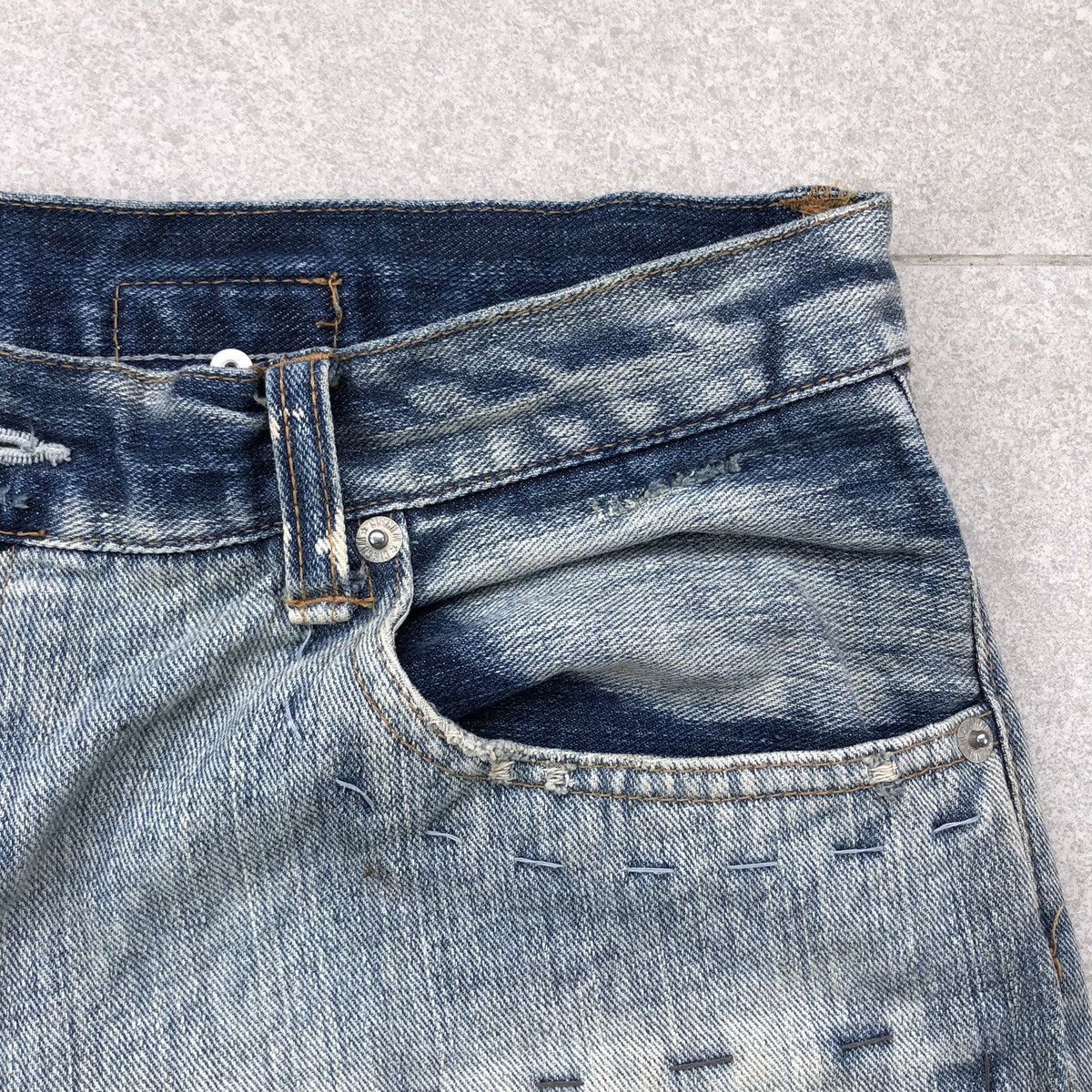 Japanese Brand CIRCUM Embroidery Patchwork Pant Kapital Archive Inspired Size US 33 - 8 Thumbnail
