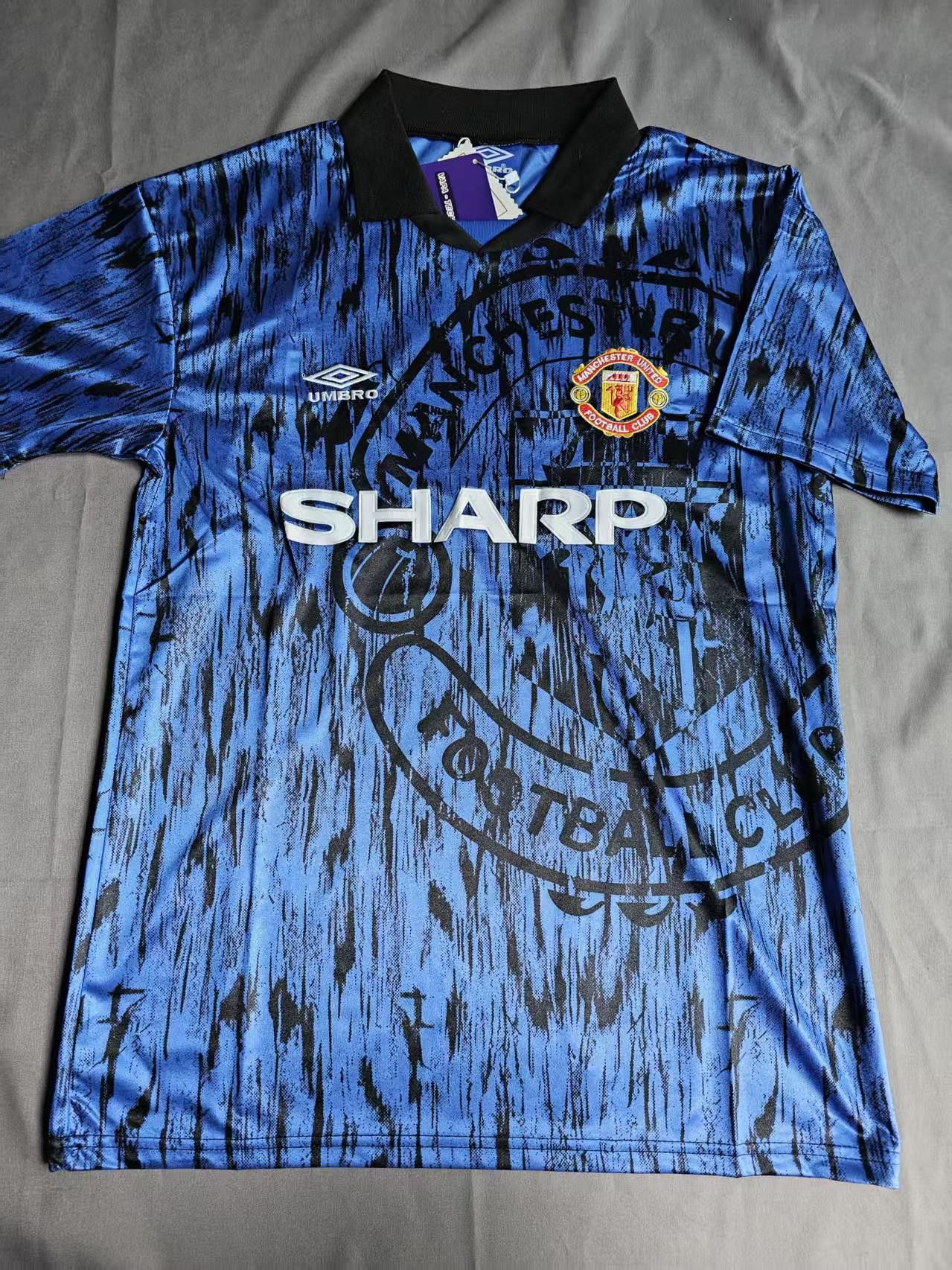Other Manchester United Jersey Away 1992 93 Season Size US L / EU 52-54 / 3 - 1 Thumbnail