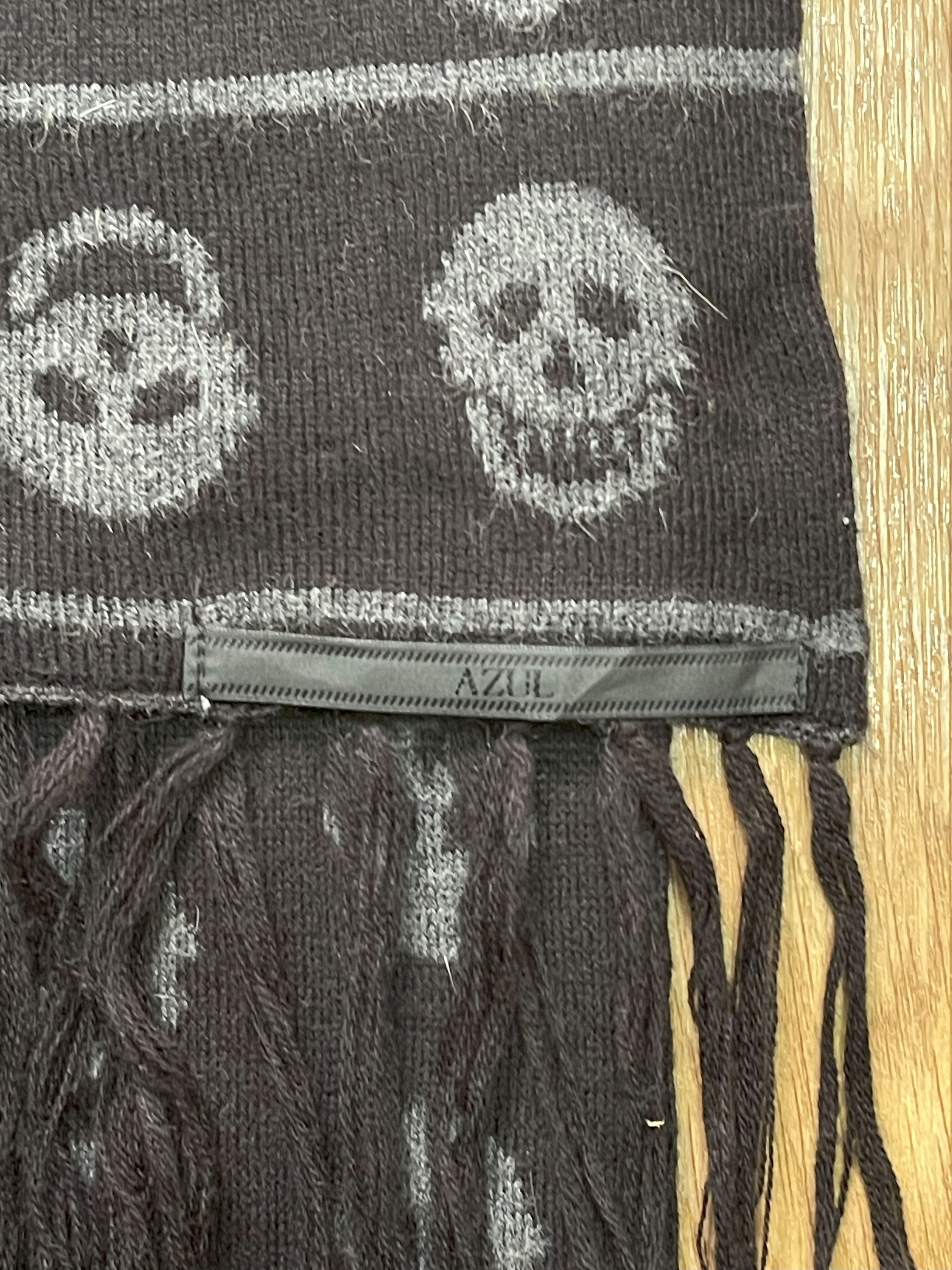 Vintage Vintage AZUL Skull Scarf / Muffler - 6024 Size ONE SIZE - 7 Thumbnail