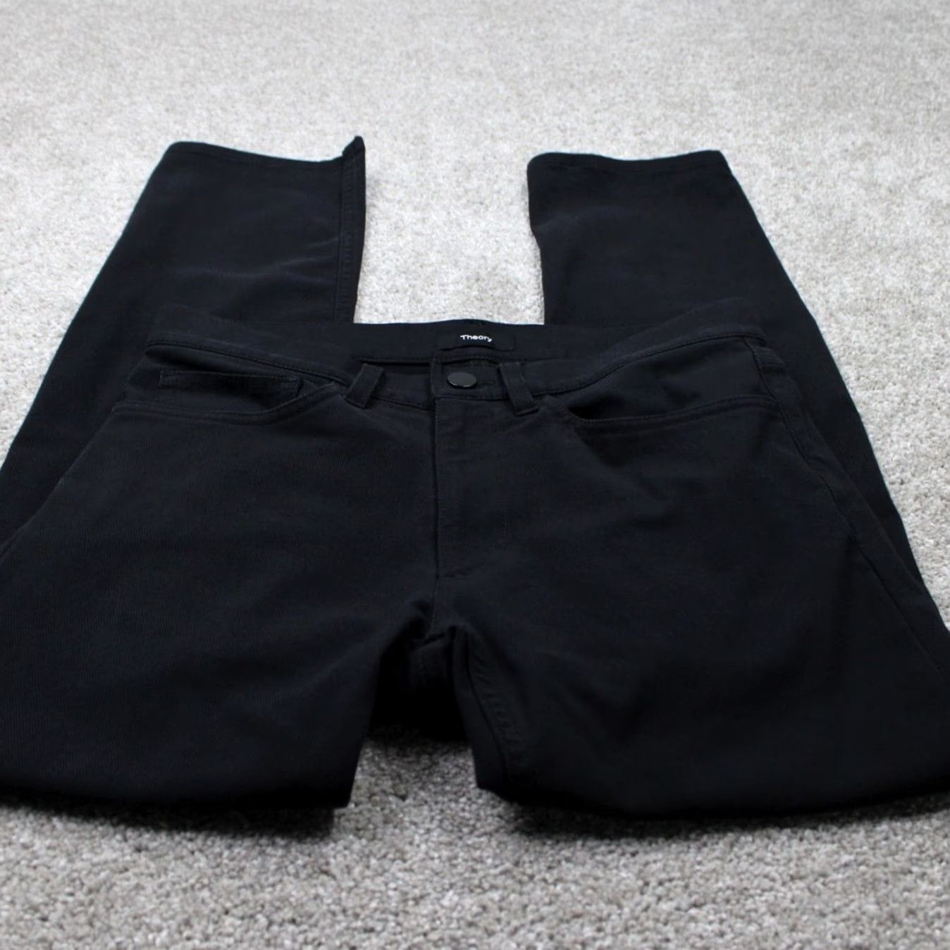 Theory Theory Neoteric Twill Pants Men 28 Black Cotton/Nylon Stretch w/28" inseam Size US 28 / EU 44 - 2 Thumbnail